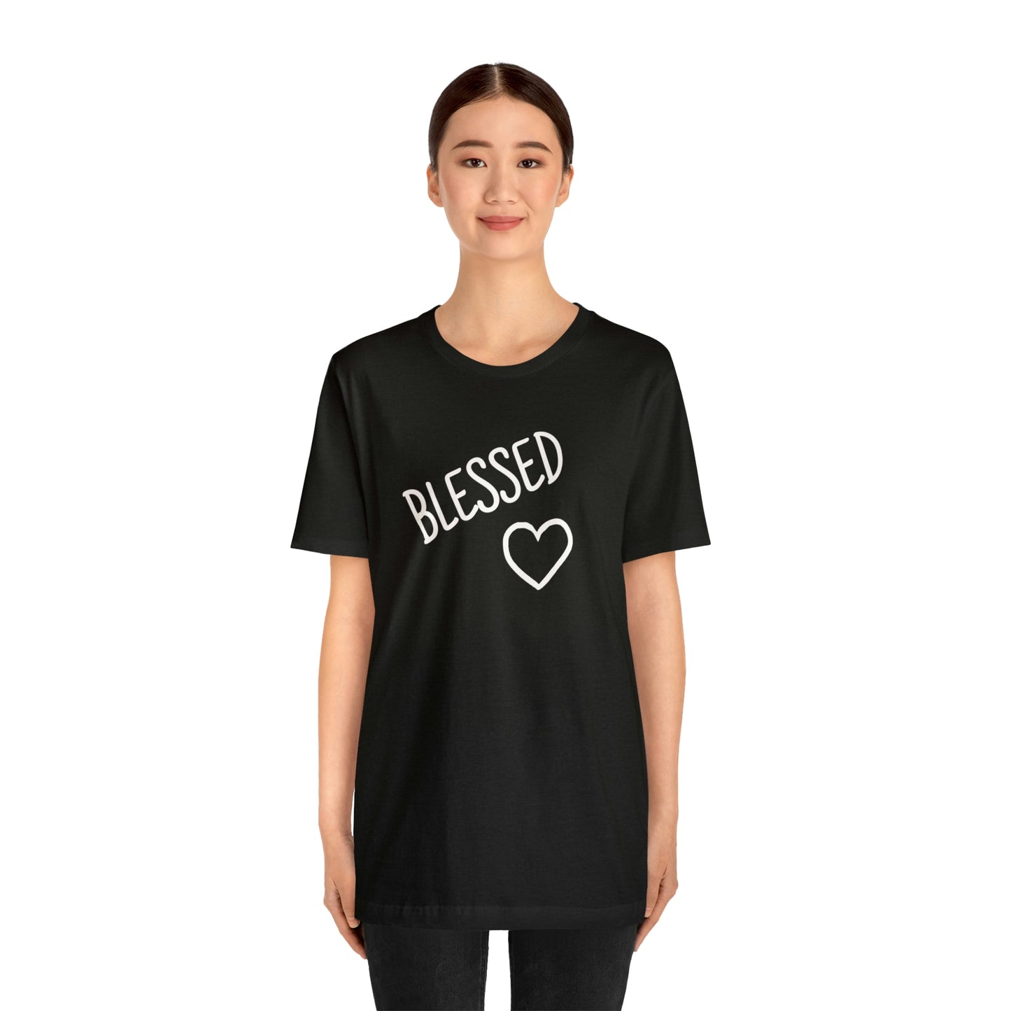 Blessed Heart Unisex Jersey Short Sleeve Tee