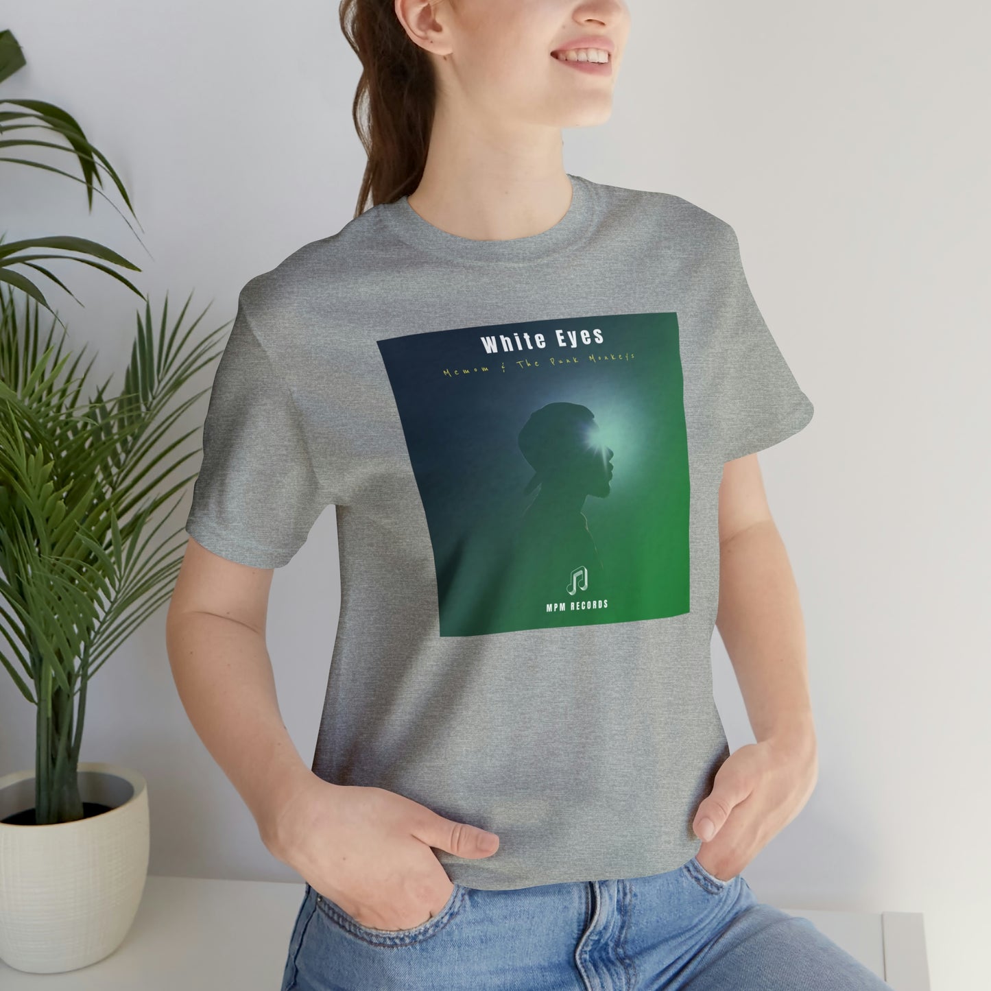 White Eyes Unisex Jersey Short Sleeve Tee
