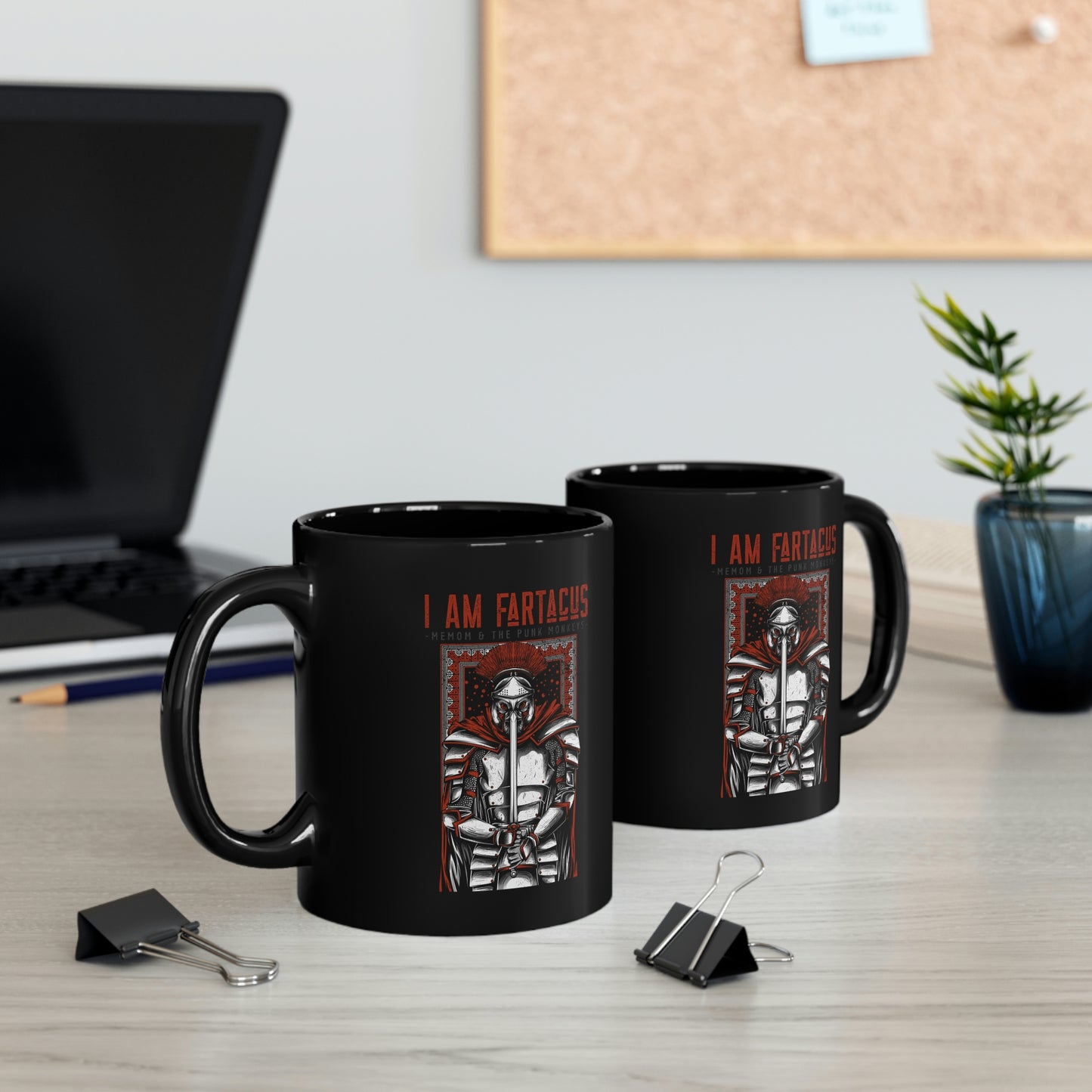 I AM FARTACUS 11oz Black Mug