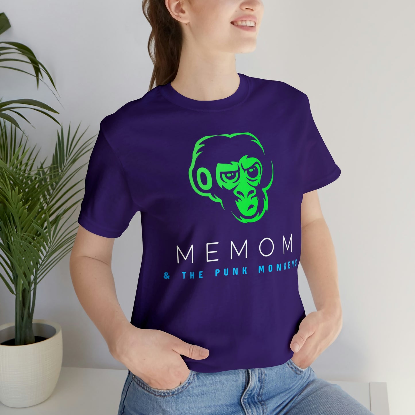 Memom and the Punk Monkeys Logo Unisex Jersey Short Sleeve Tee
