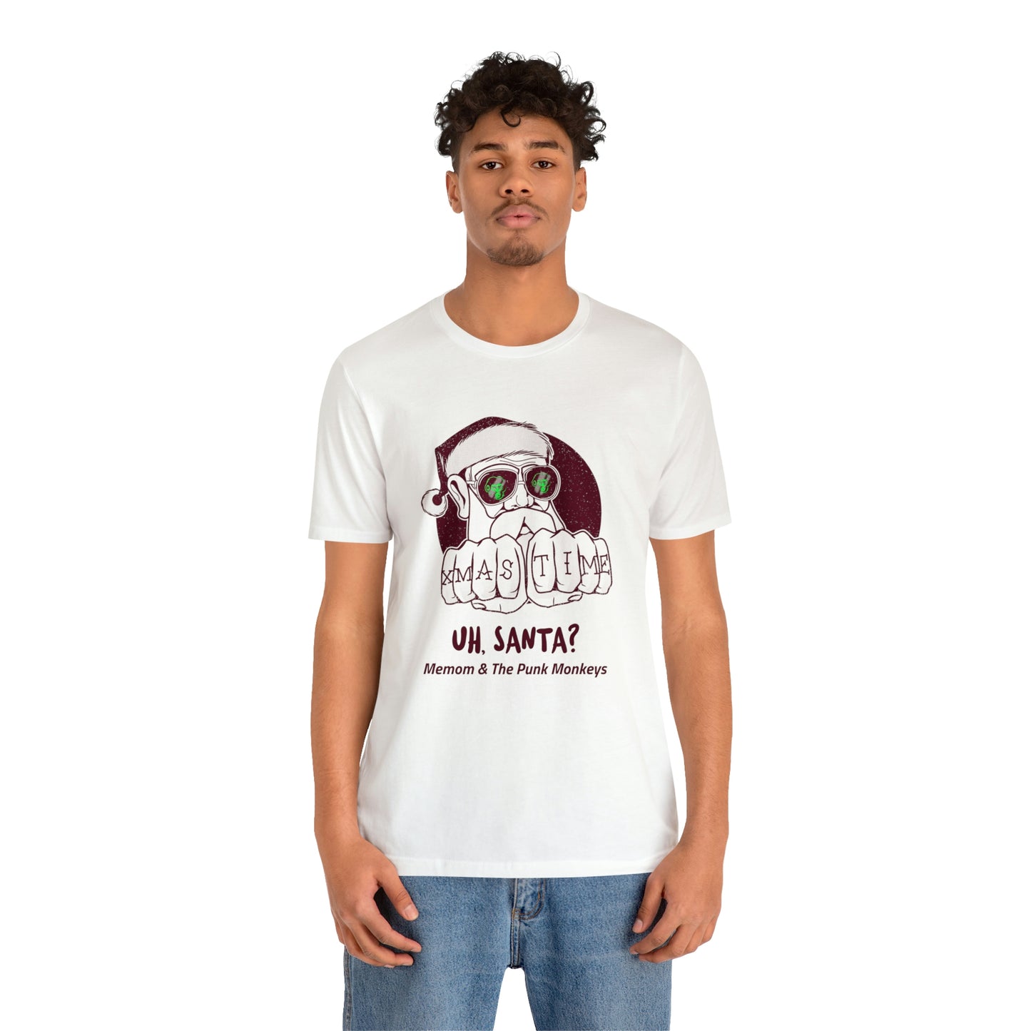 Uh, Santa? Unisex Jersey Short Sleeve Tee