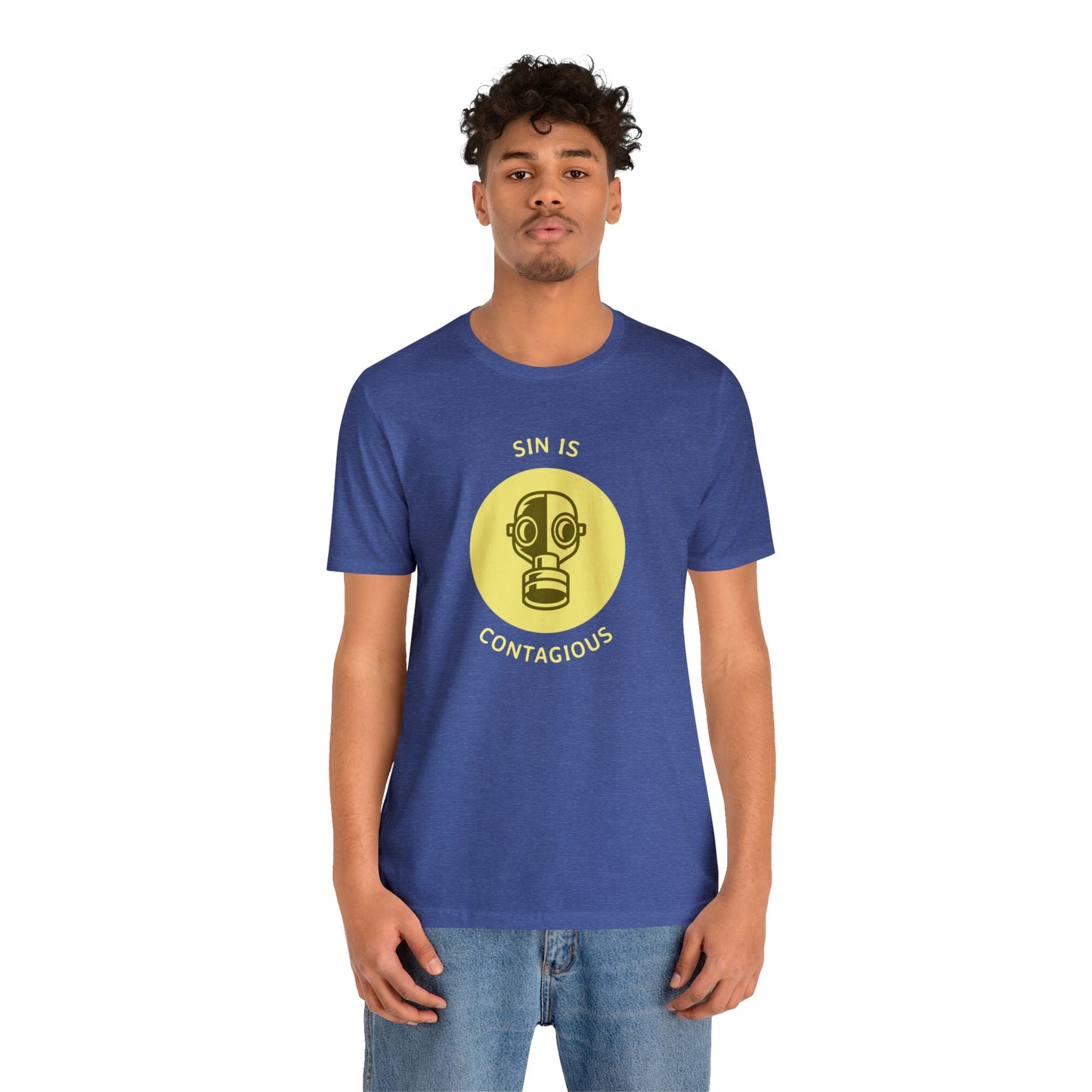 Sin is Contagious Unisex Jersey Short Sleeve Tee