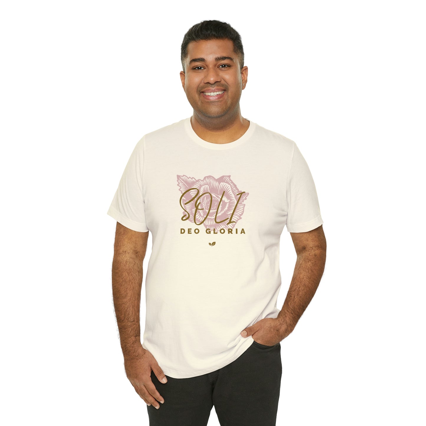 Soli Deo Gloria Rose Unisex Jersey Short Sleeve Tee
