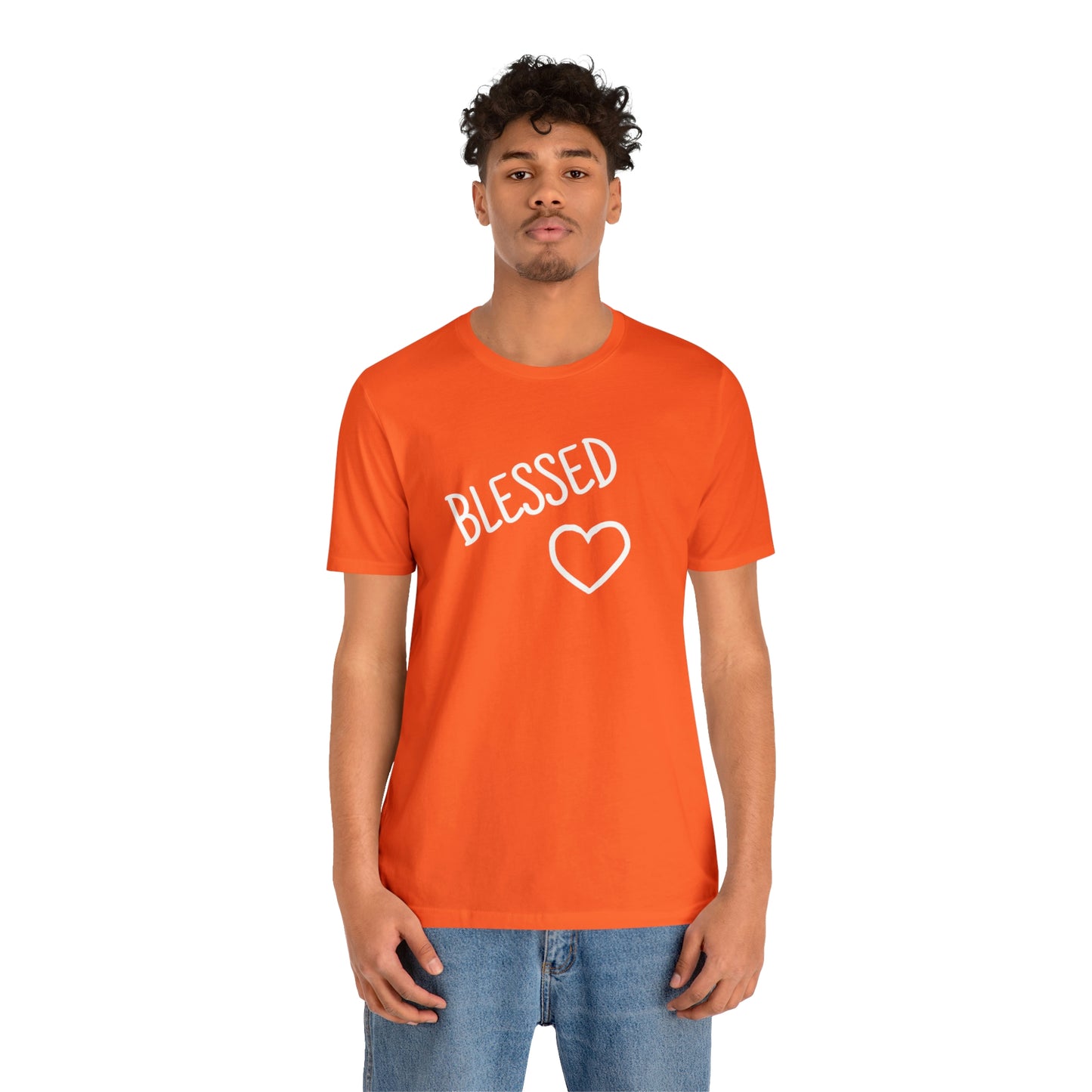 Blessed Heart Unisex Jersey Short Sleeve Tee