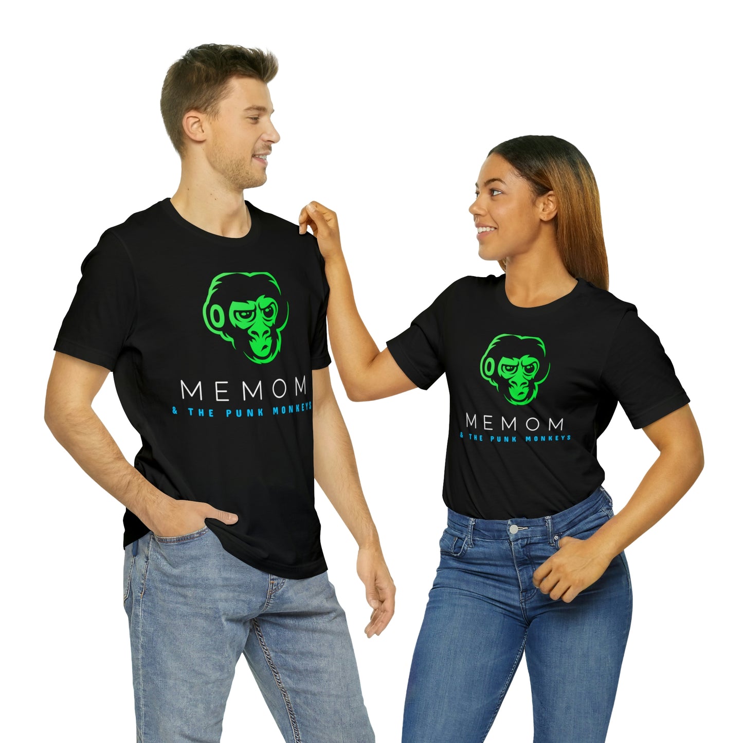 Memom and the Punk Monkeys Logo Unisex Jersey Short Sleeve Tee