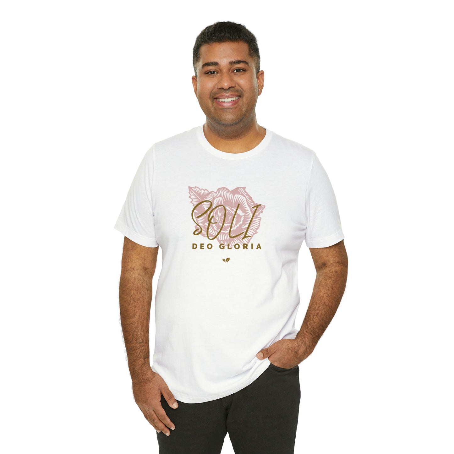 Soli Deo Gloria Rose Unisex Jersey Short Sleeve Tee