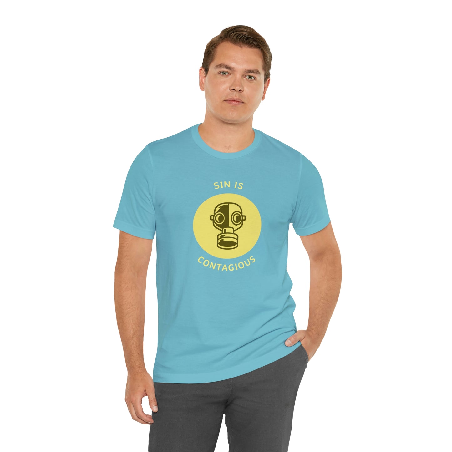 Sin is Contagious Unisex Jersey Short Sleeve Tee