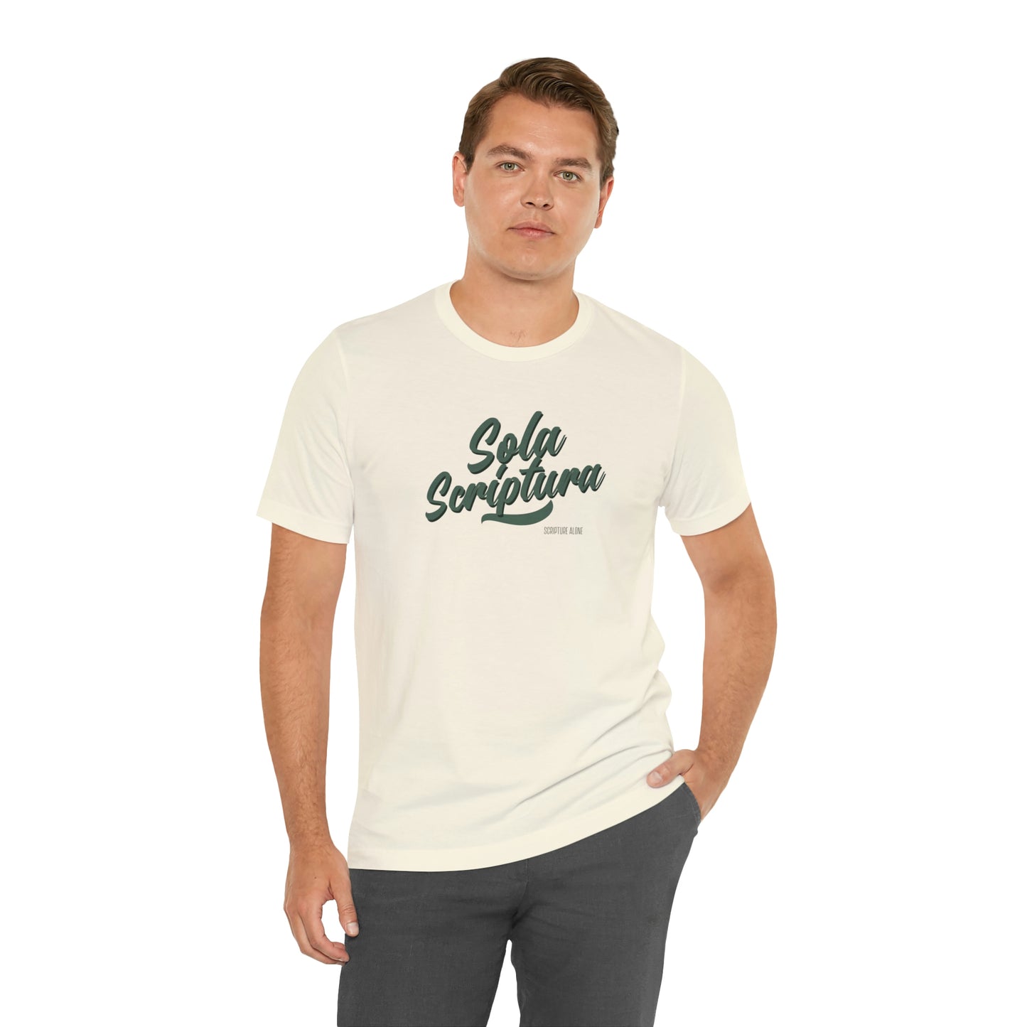 Sola Scriptura Unisex Jersey Short Sleeve Tee