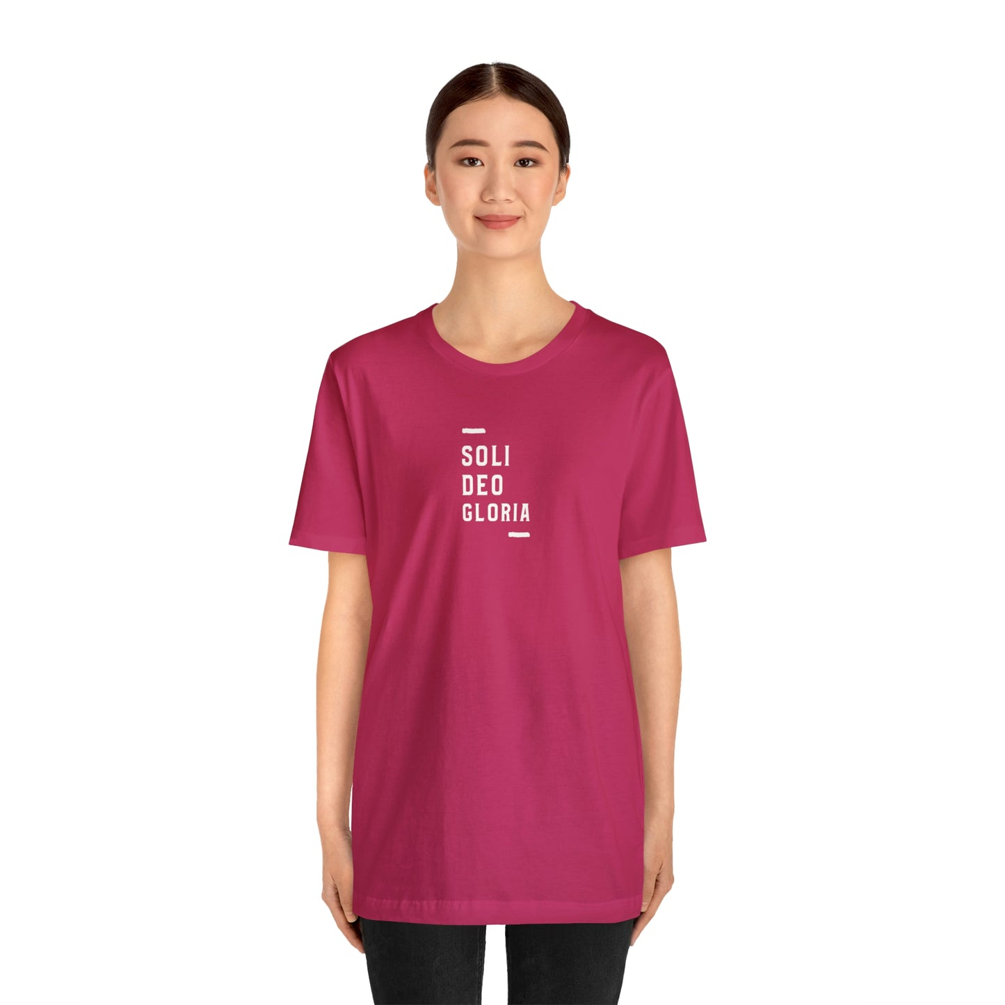 Soli Deo Gloria Simple Classical Unisex Jersey Short Sleeve Tee