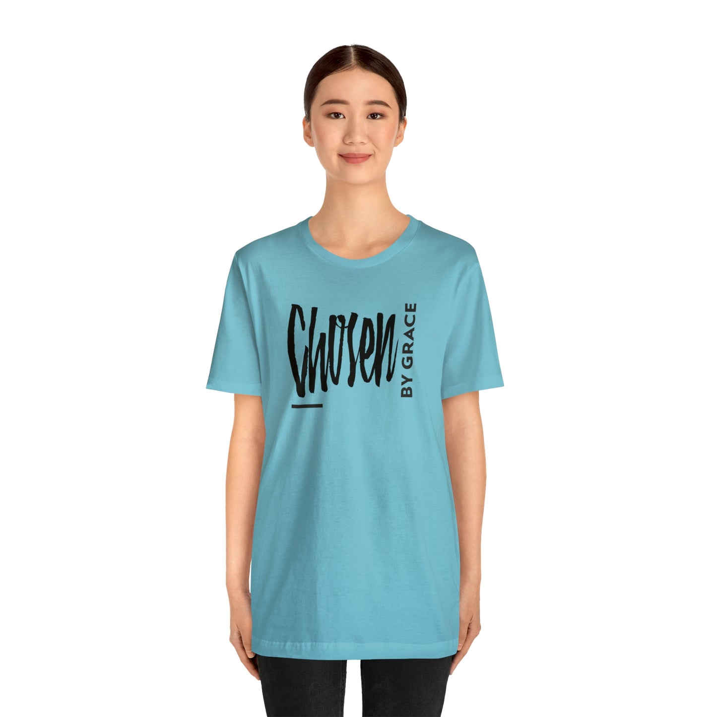 Chosen By Grace Sideways Unisex Jersey Short Sleeve Tee
