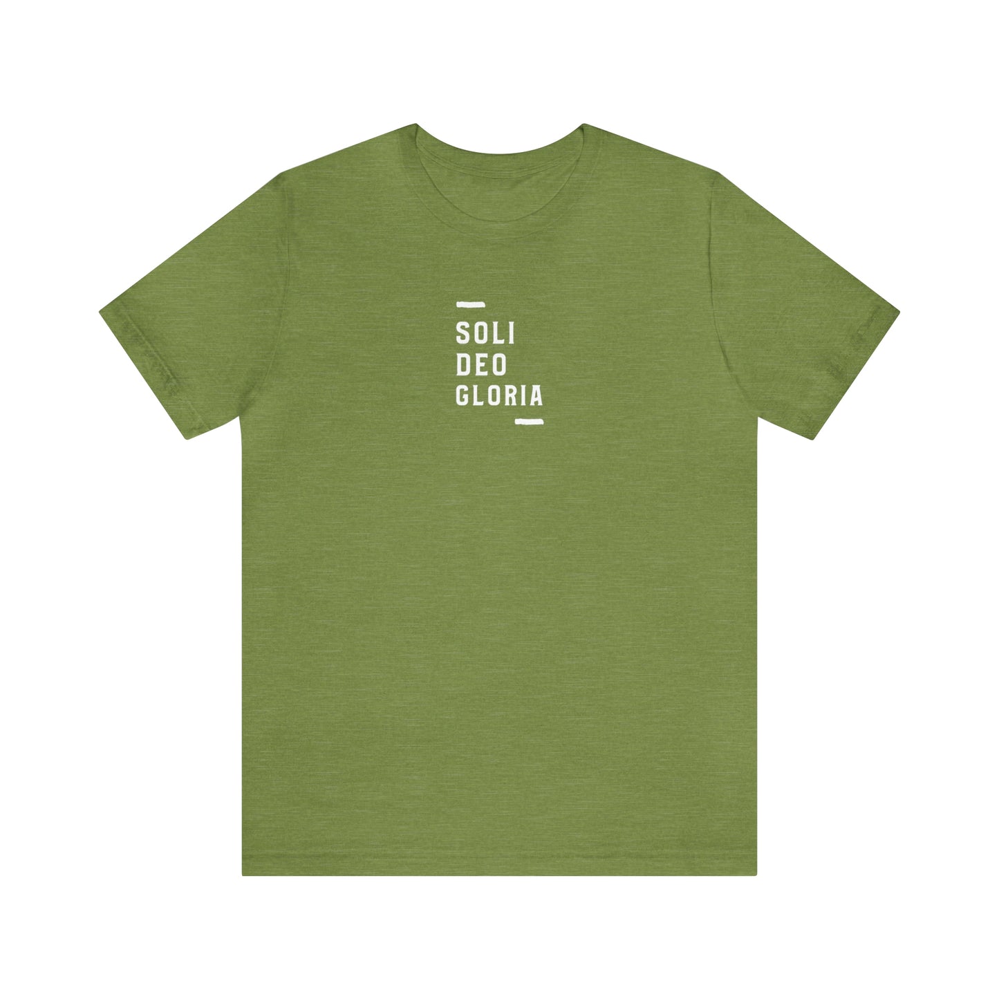 Soli Deo Gloria Simple Classical Unisex Jersey Short Sleeve Tee