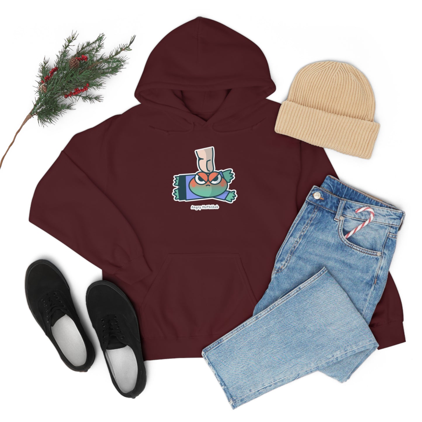 Angry McPhilbob Unisex Heavy Blend™ Hooded Sweatshirt