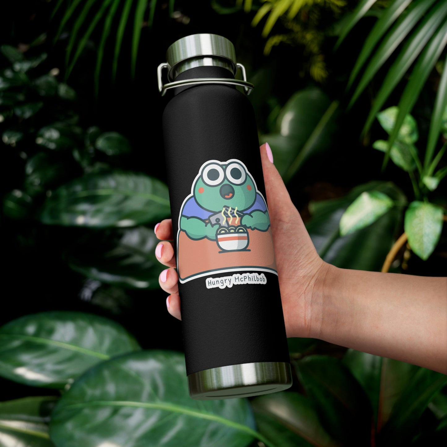 Hungry McPhilbob Copper Vacuum Insulated Bottle, 22oz