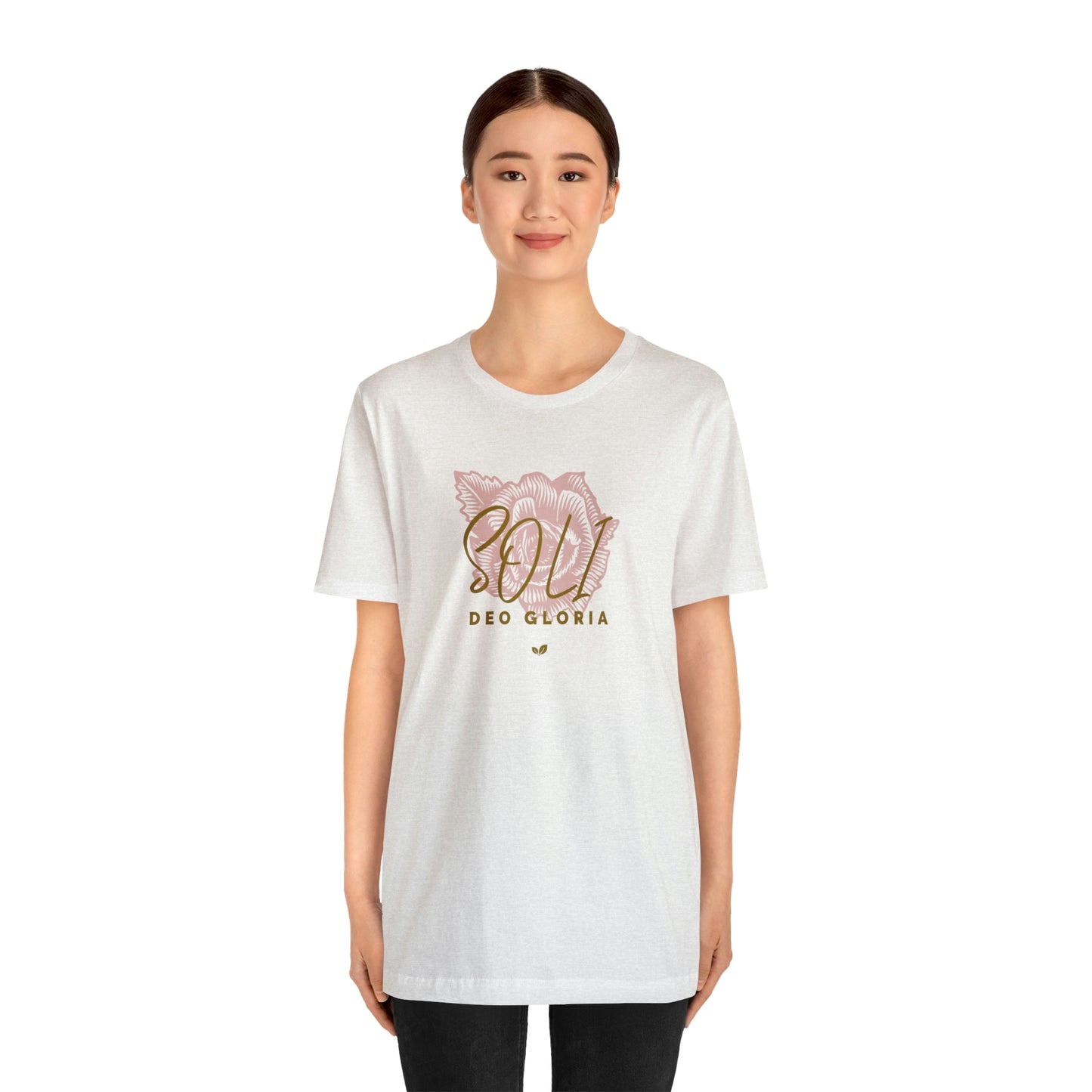 Soli Deo Gloria Rose Unisex Jersey Short Sleeve Tee