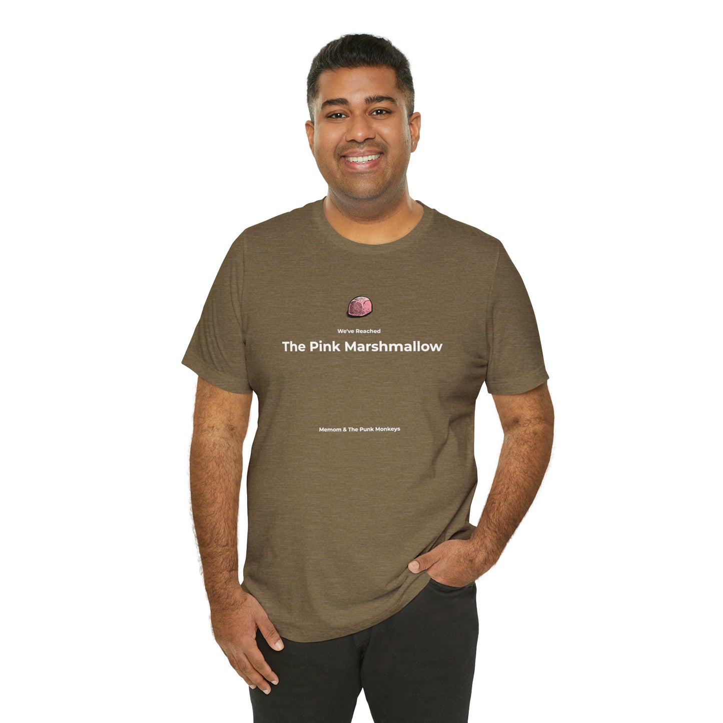 We've Reached the Pink Marshmallow Unisex Jersey Short Sleeve Tee