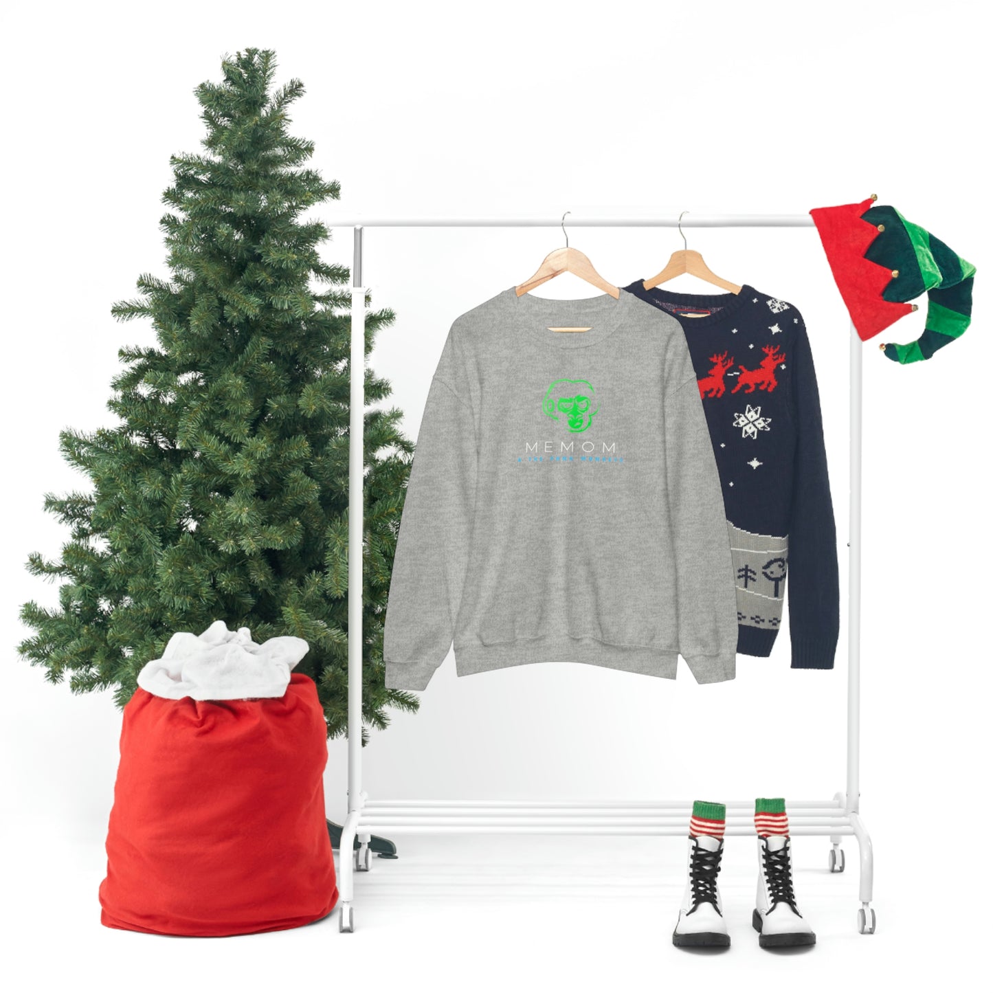 Memom and the Punk Monkeys Unisex Heavy Blend™ Crewneck Sweatshirt