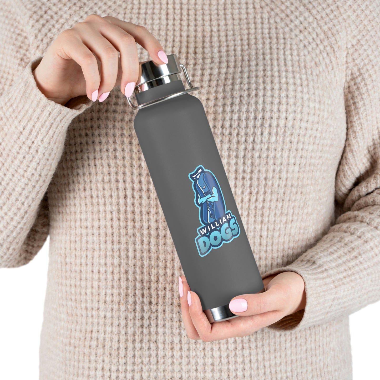 William Dog's Copper Vacuum Insulated Bottle, 22oz