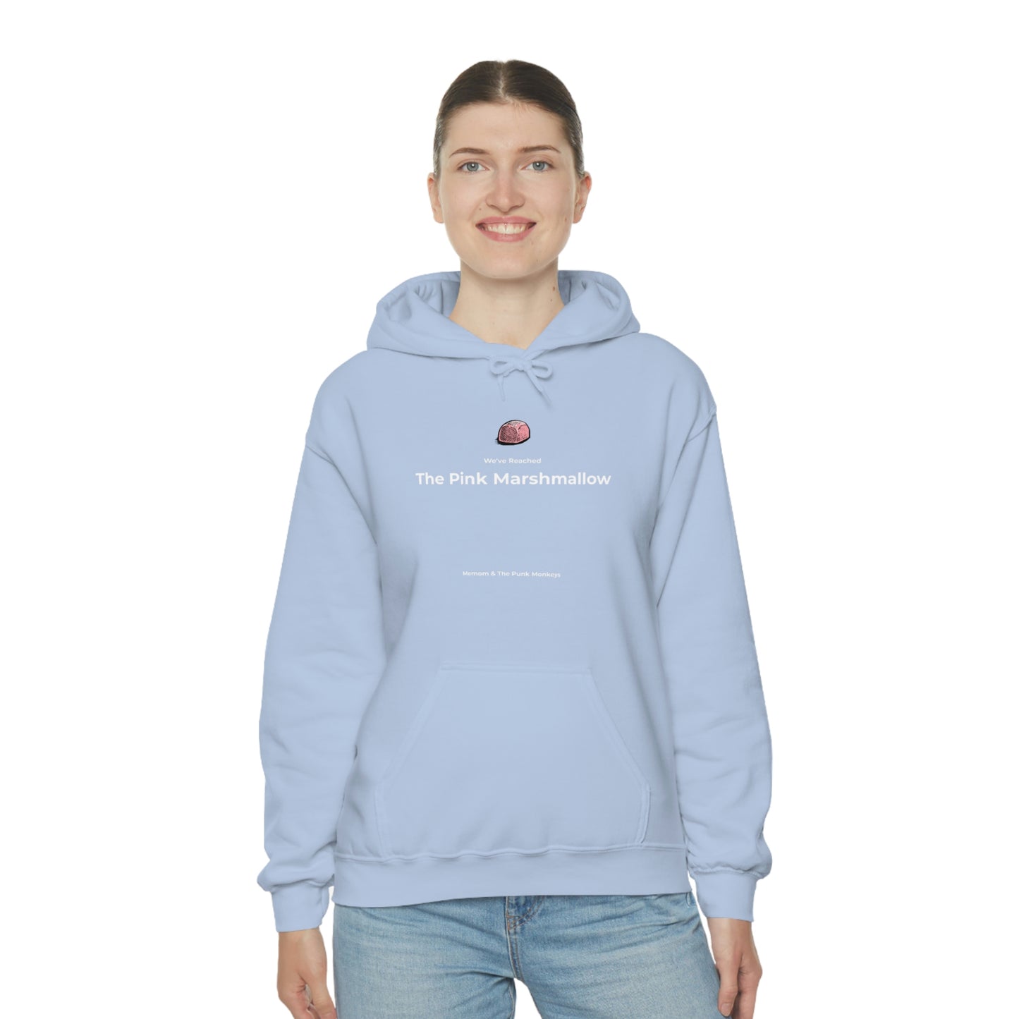 We've Reached the Pink Marshmallow Unisex Heavy Blend™ Hooded Sweatshirt