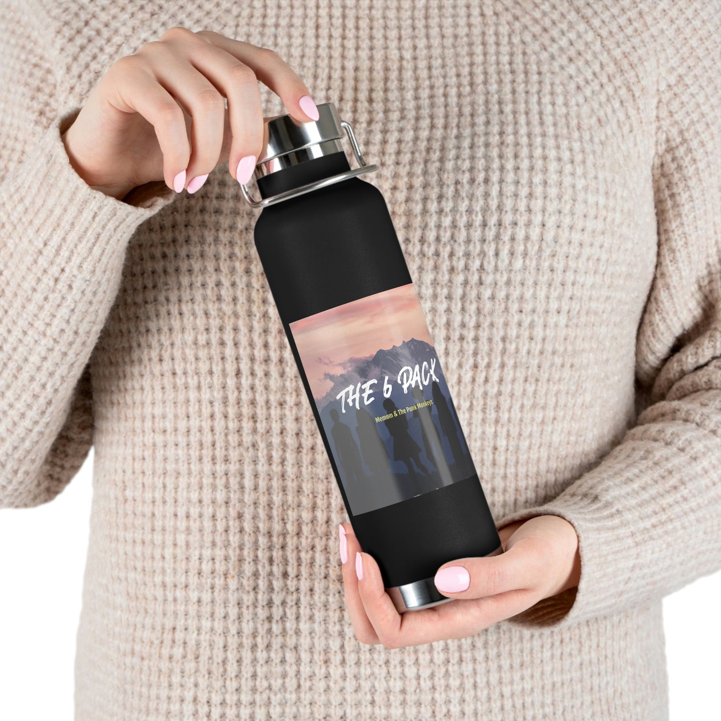The 6 Pack Copper Vacuum Insulated Bottle, 22oz