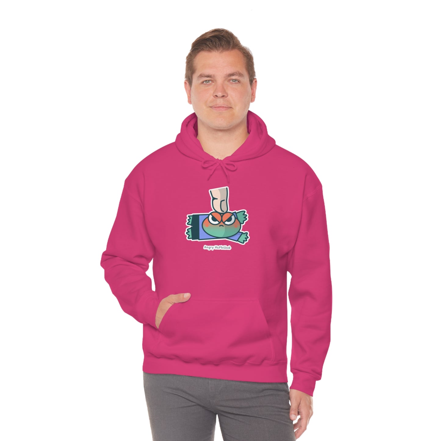 Angry McPhilbob Unisex Heavy Blend™ Hooded Sweatshirt