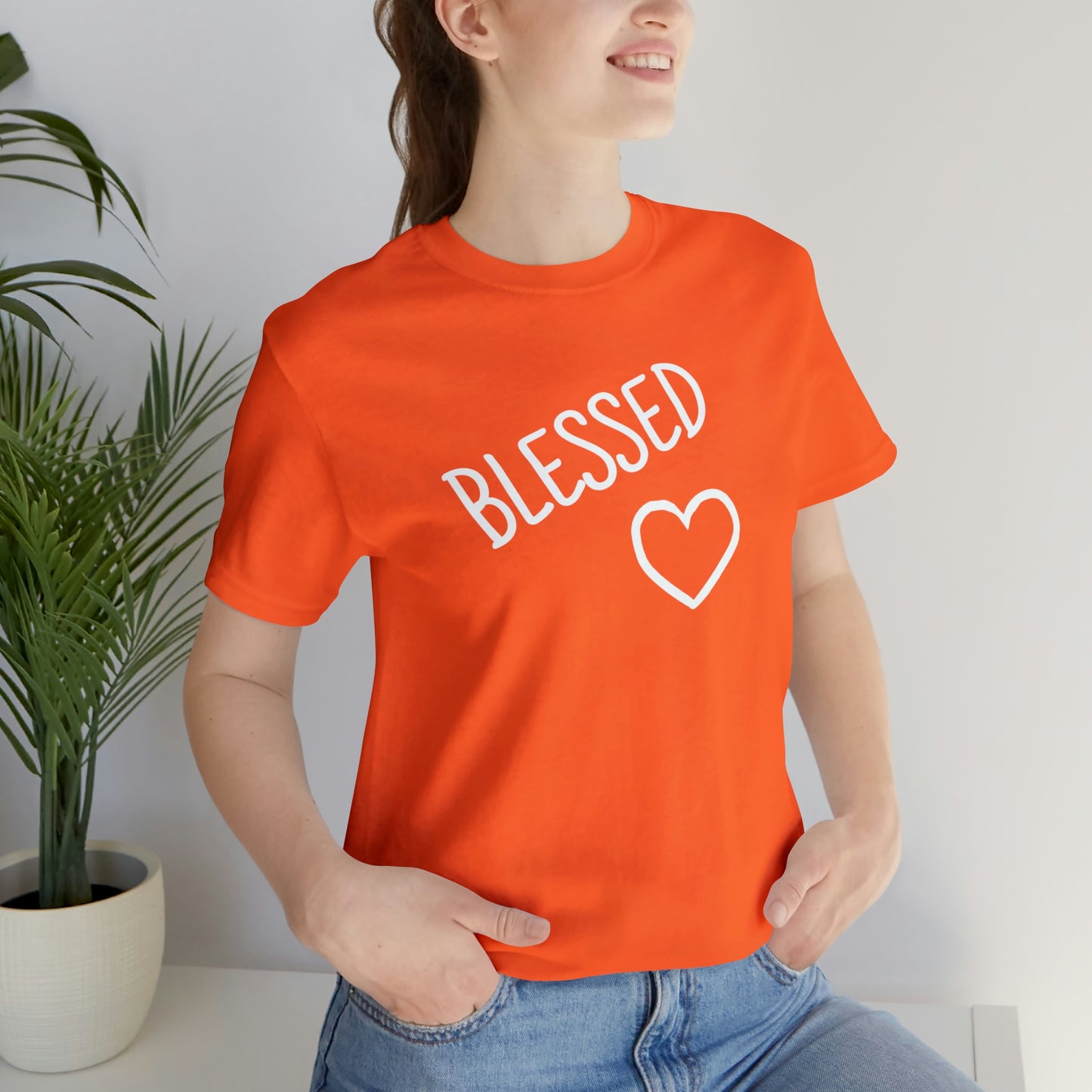 Blessed Heart Unisex Jersey Short Sleeve Tee