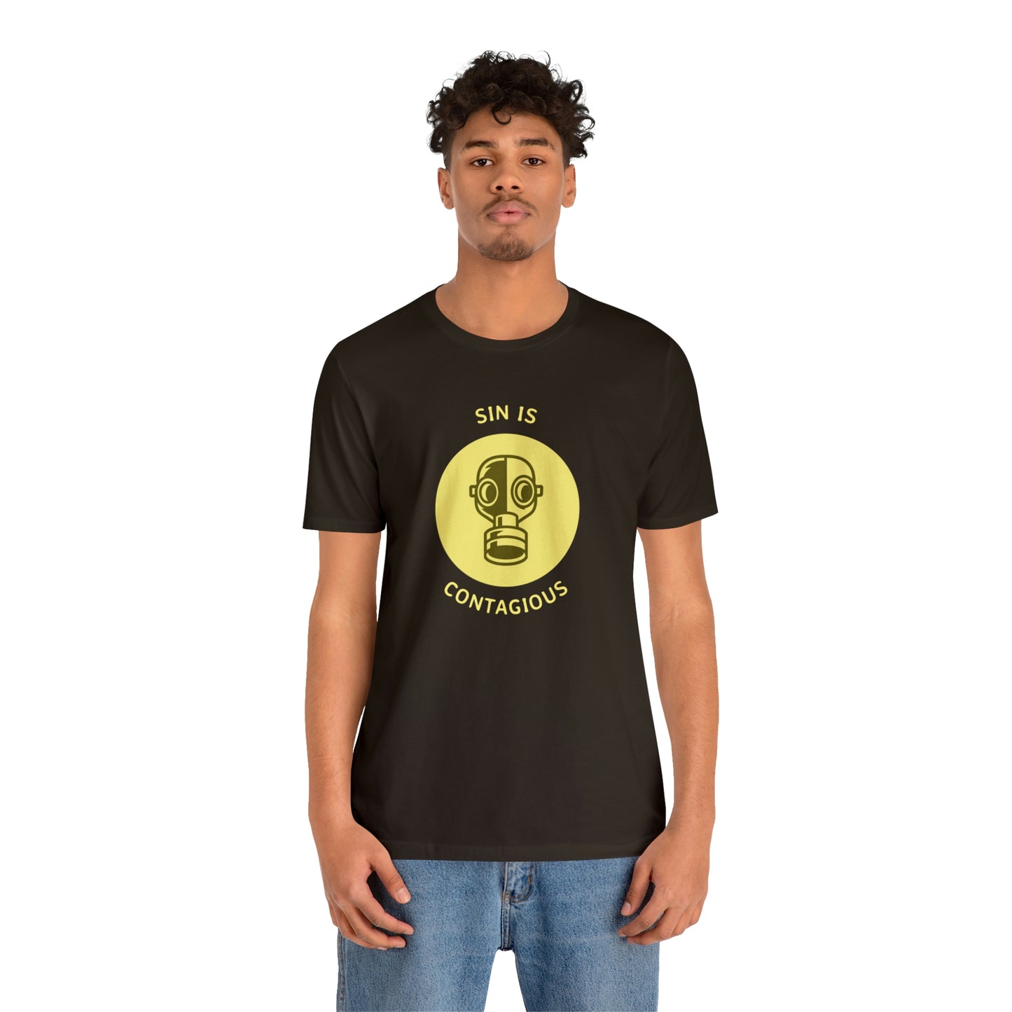 Sin is Contagious Unisex Jersey Short Sleeve Tee