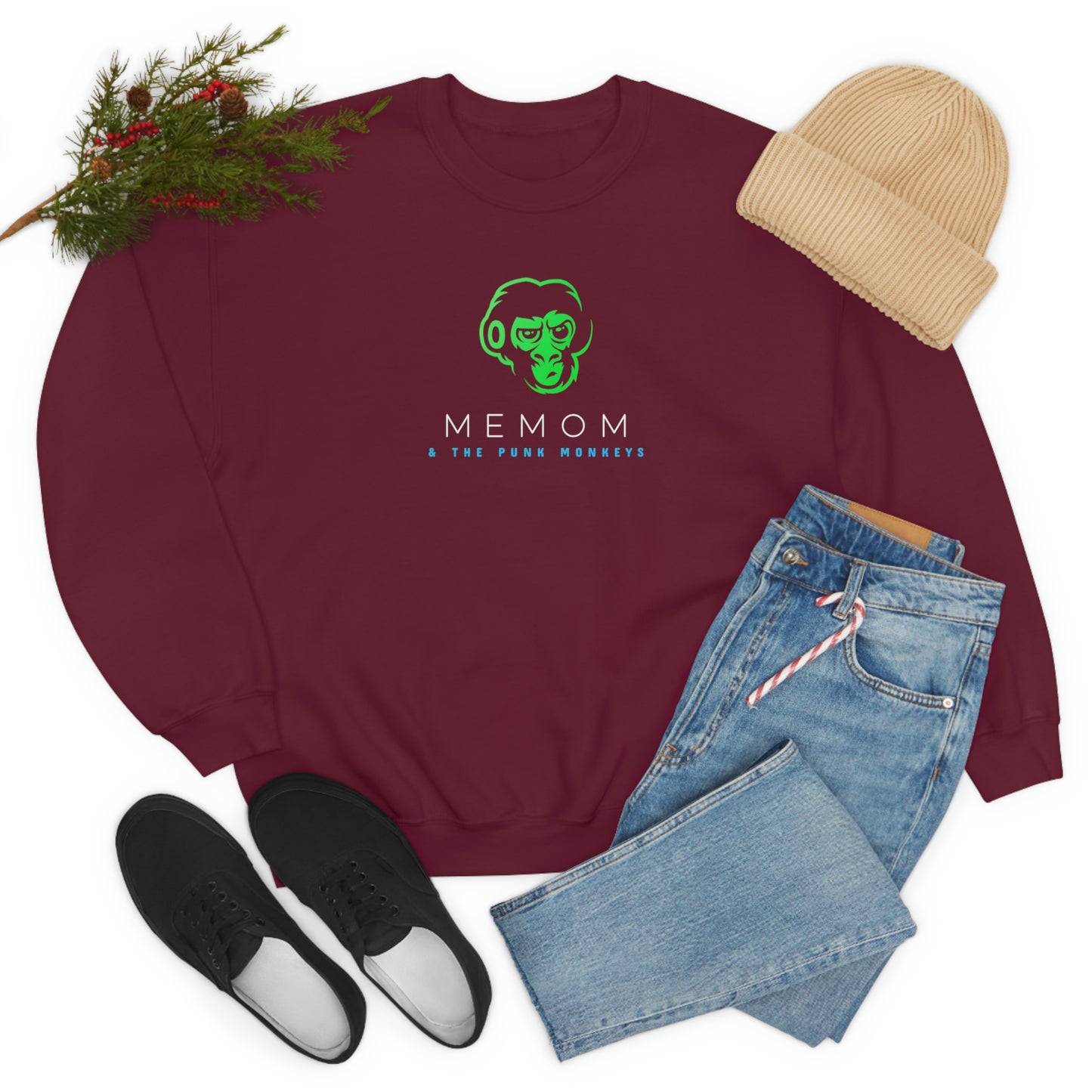 Memom and the Punk Monkeys Unisex Heavy Blend™ Crewneck Sweatshirt