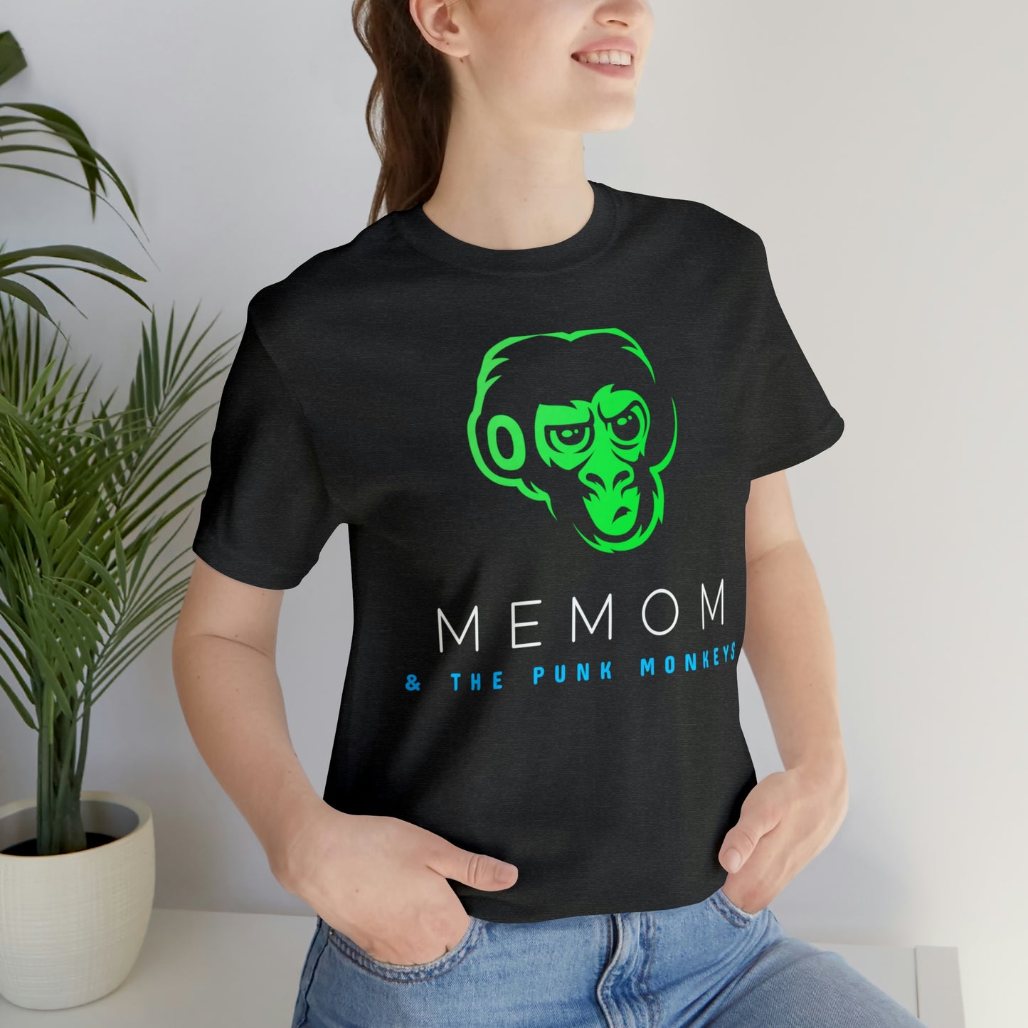 Memom and the Punk Monkeys Logo Unisex Jersey Short Sleeve Tee