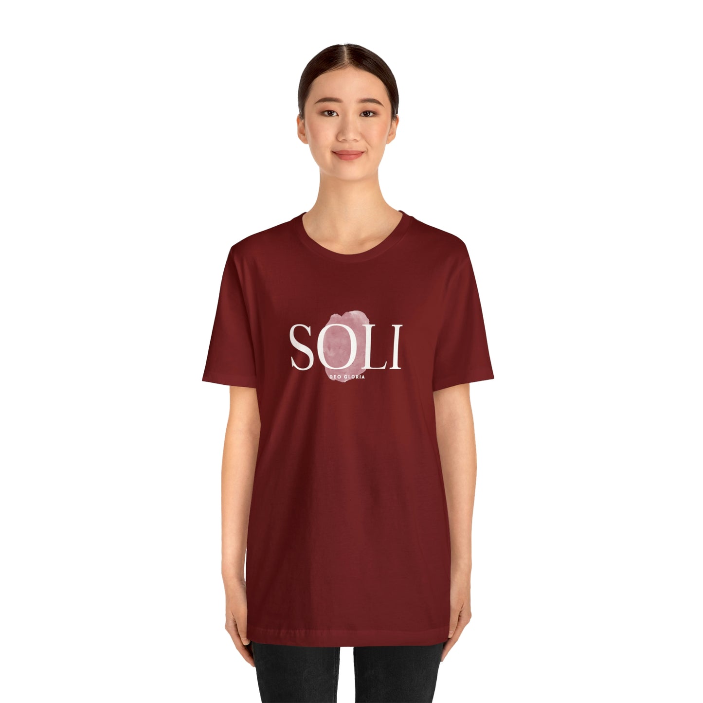 Soli Deo Gloria Paintbrush Unisex Jersey Short Sleeve Tee
