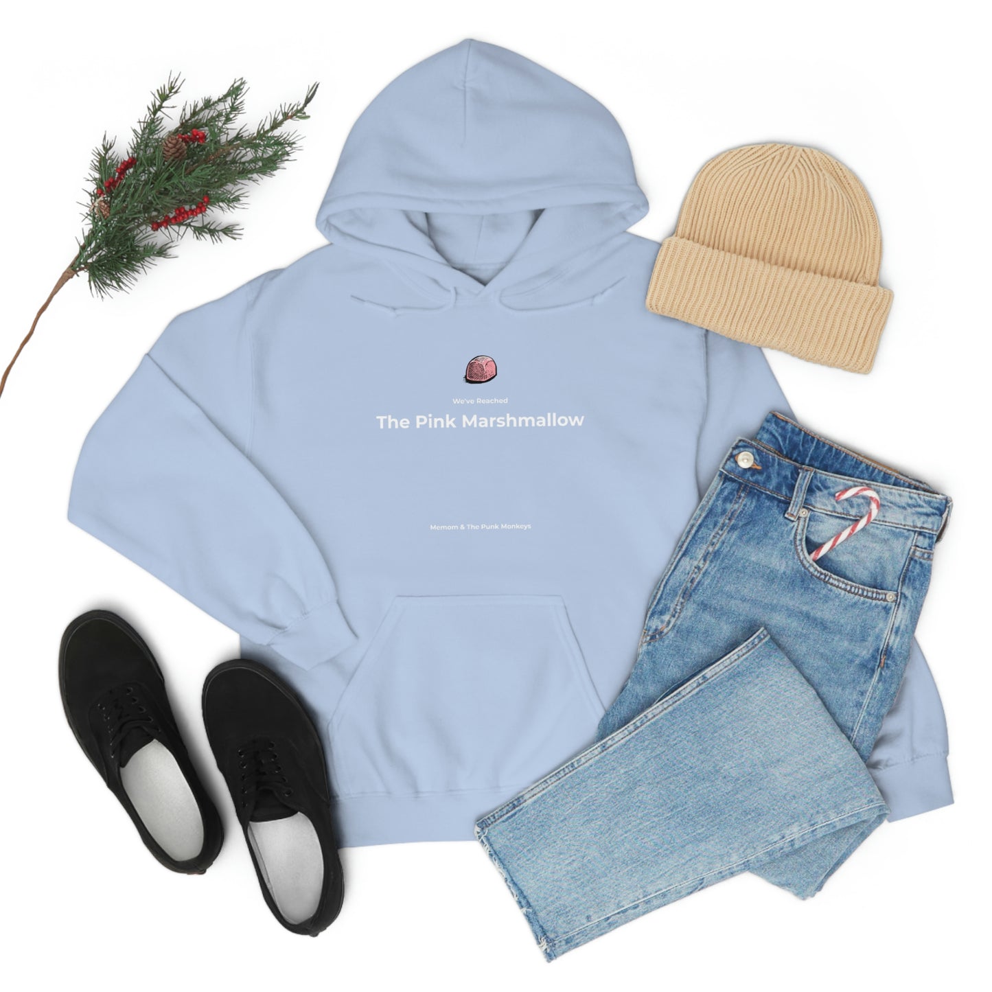 We've Reached the Pink Marshmallow Unisex Heavy Blend™ Hooded Sweatshirt