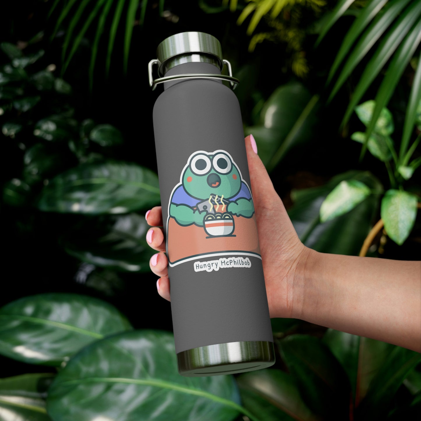 Hungry McPhilbob Copper Vacuum Insulated Bottle, 22oz