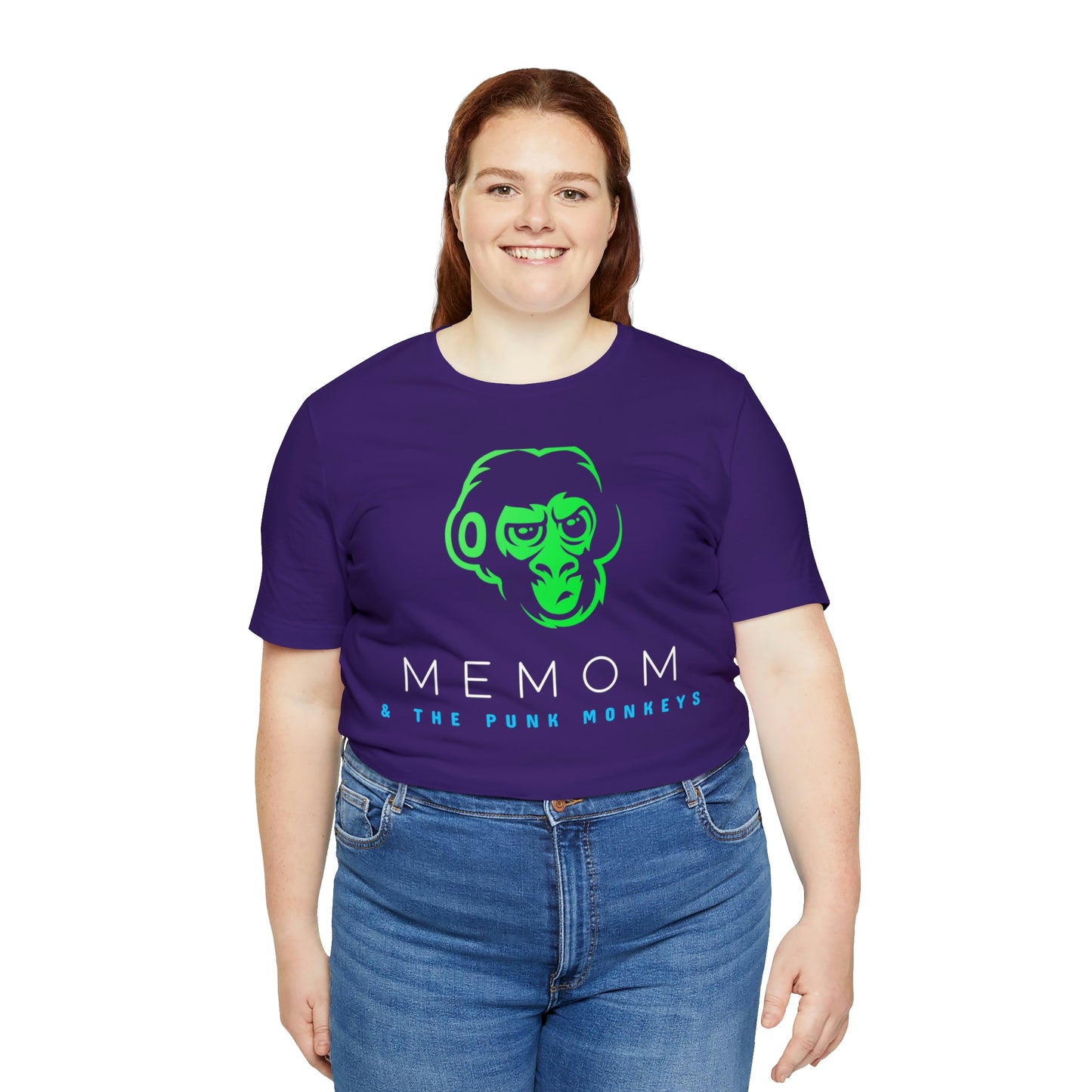 Memom and the Punk Monkeys Logo Unisex Jersey Short Sleeve Tee