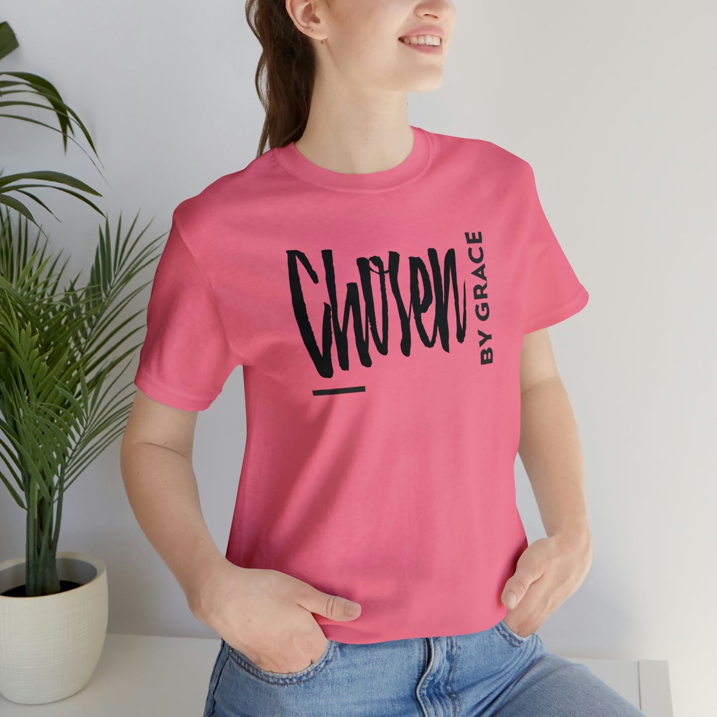 Chosen By Grace Sideways Unisex Jersey Short Sleeve Tee