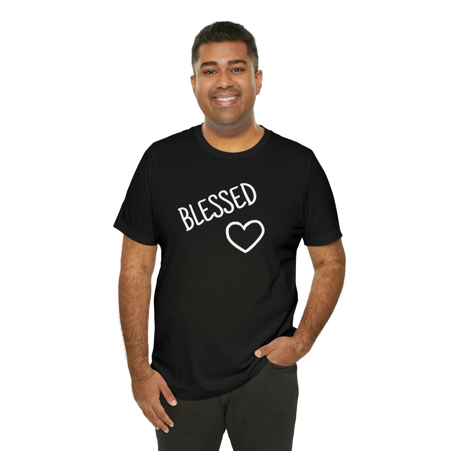 Blessed Heart Unisex Jersey Short Sleeve Tee