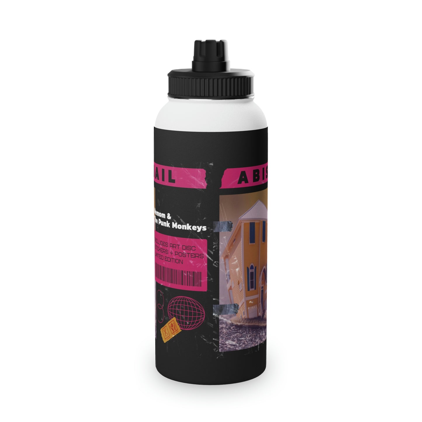 Abisnail Stainless Steel Water Bottle, Sports Lid