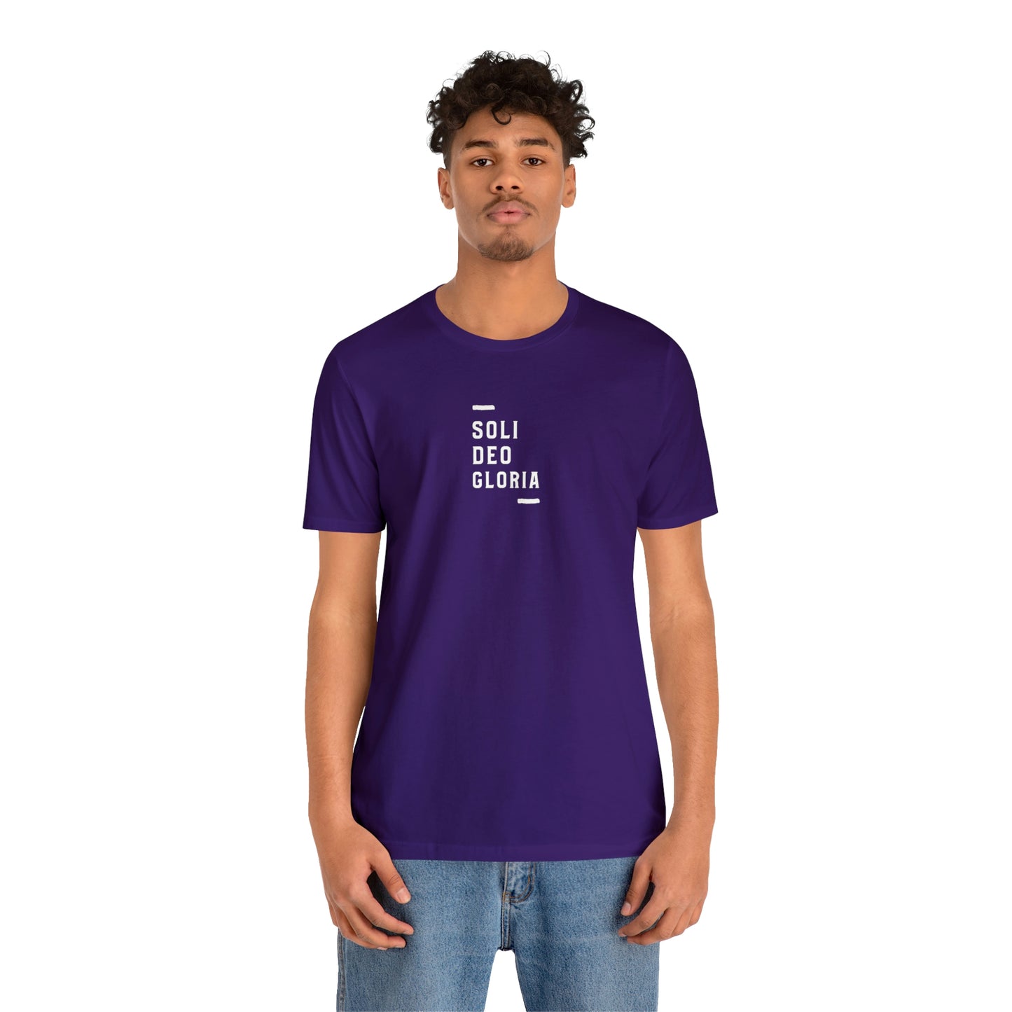 Soli Deo Gloria Simple Classical Unisex Jersey Short Sleeve Tee