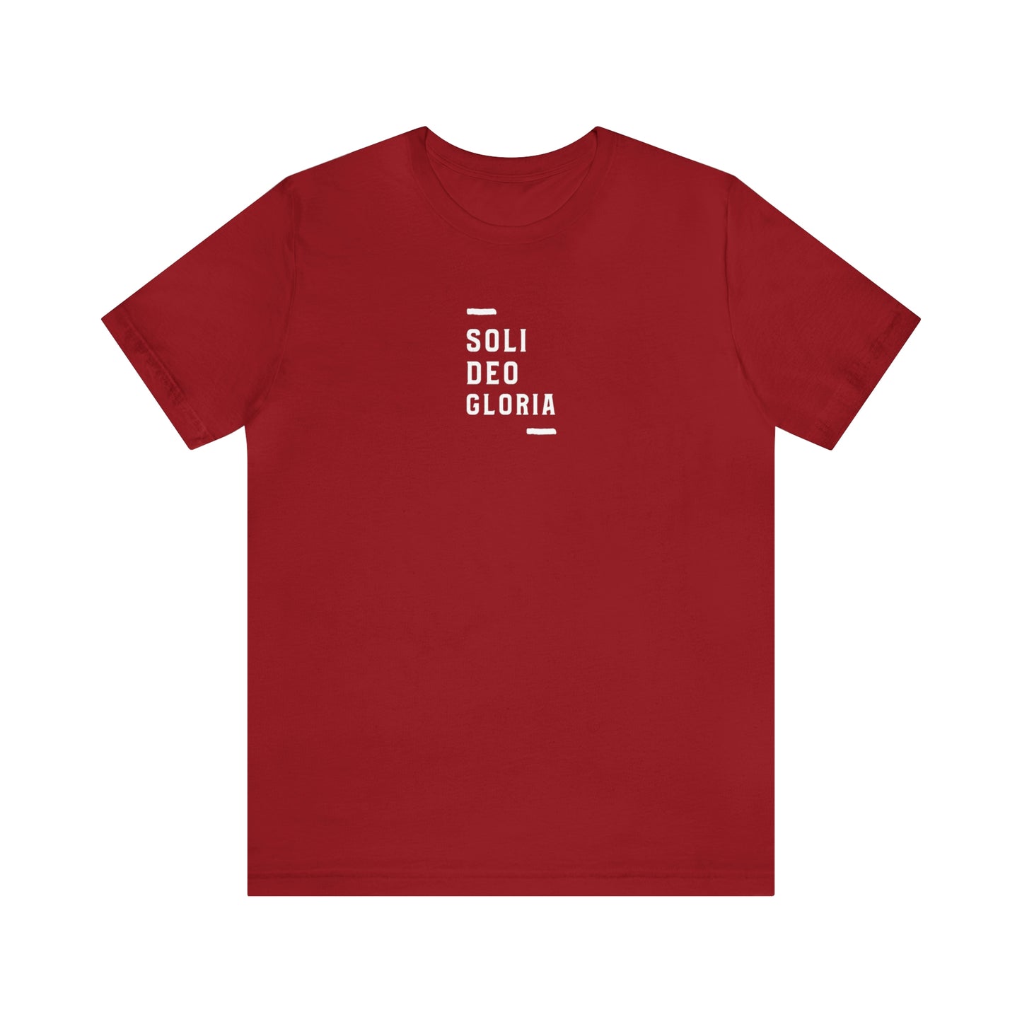 Soli Deo Gloria Simple Classical Unisex Jersey Short Sleeve Tee