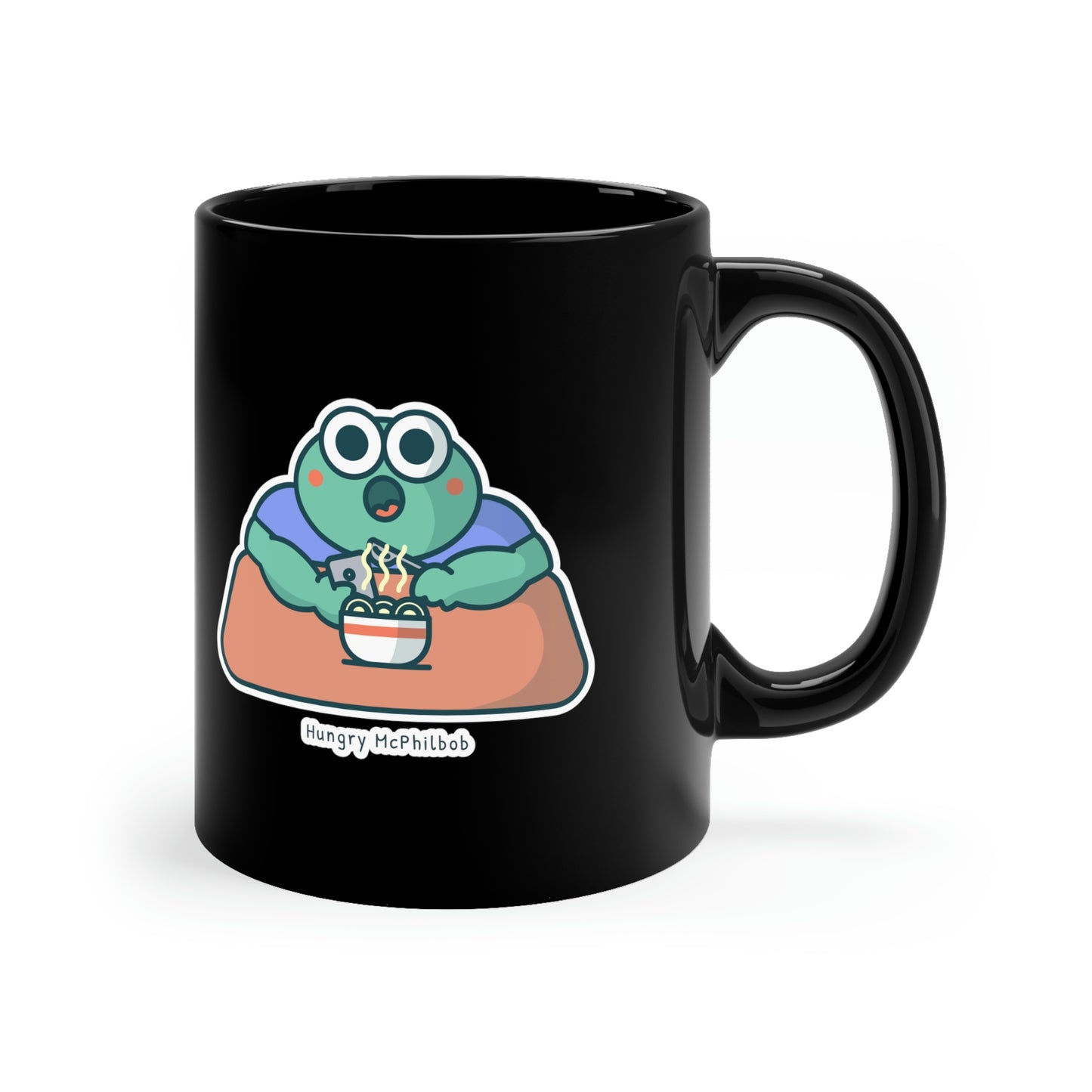 Hungry McPhilbob 11oz Black Mug