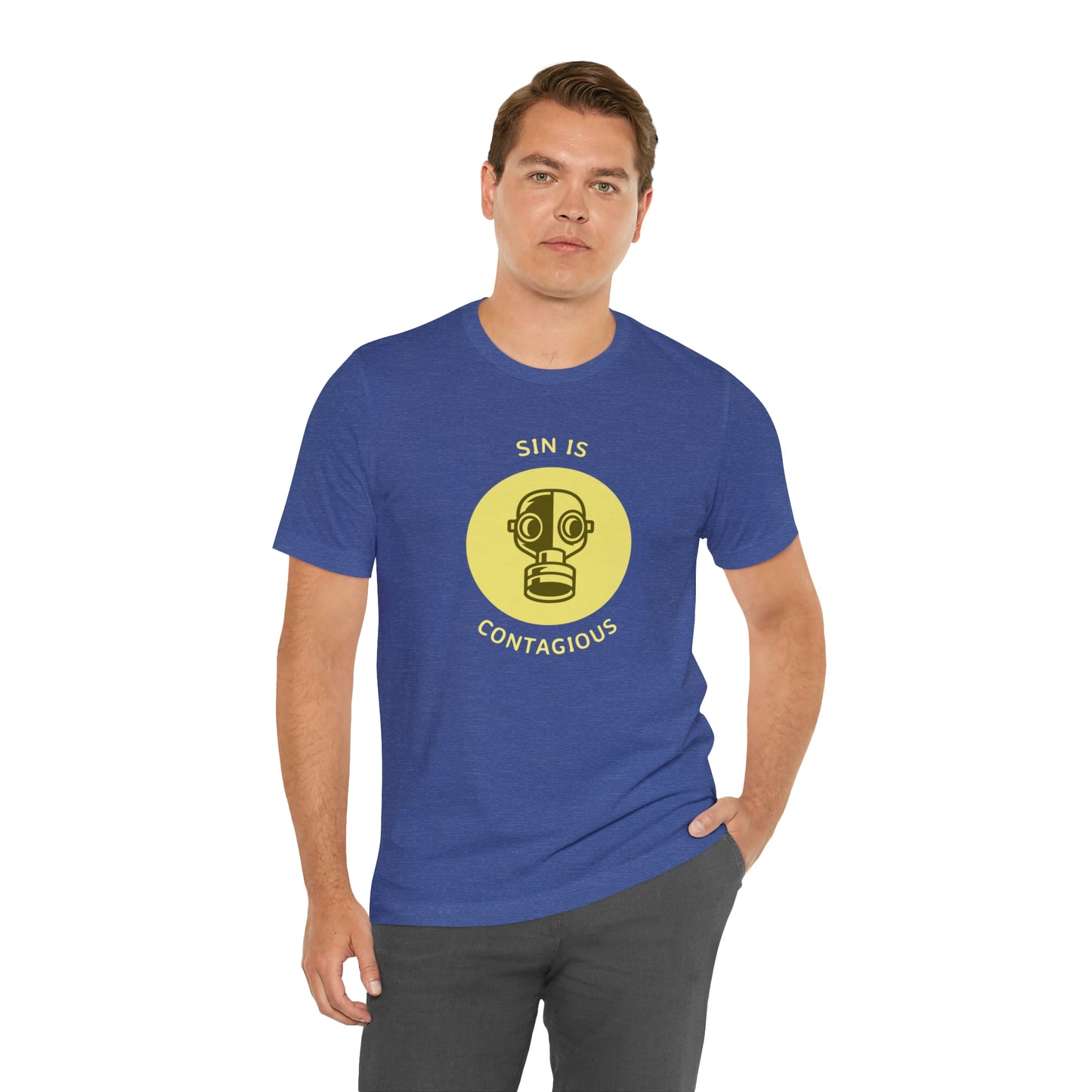 Sin is Contagious Unisex Jersey Short Sleeve Tee