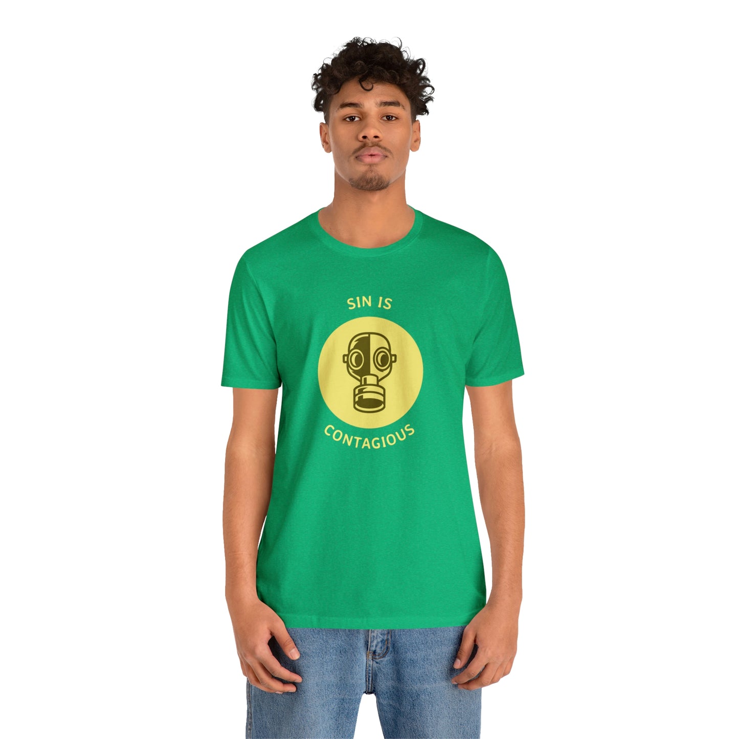 Sin is Contagious Unisex Jersey Short Sleeve Tee