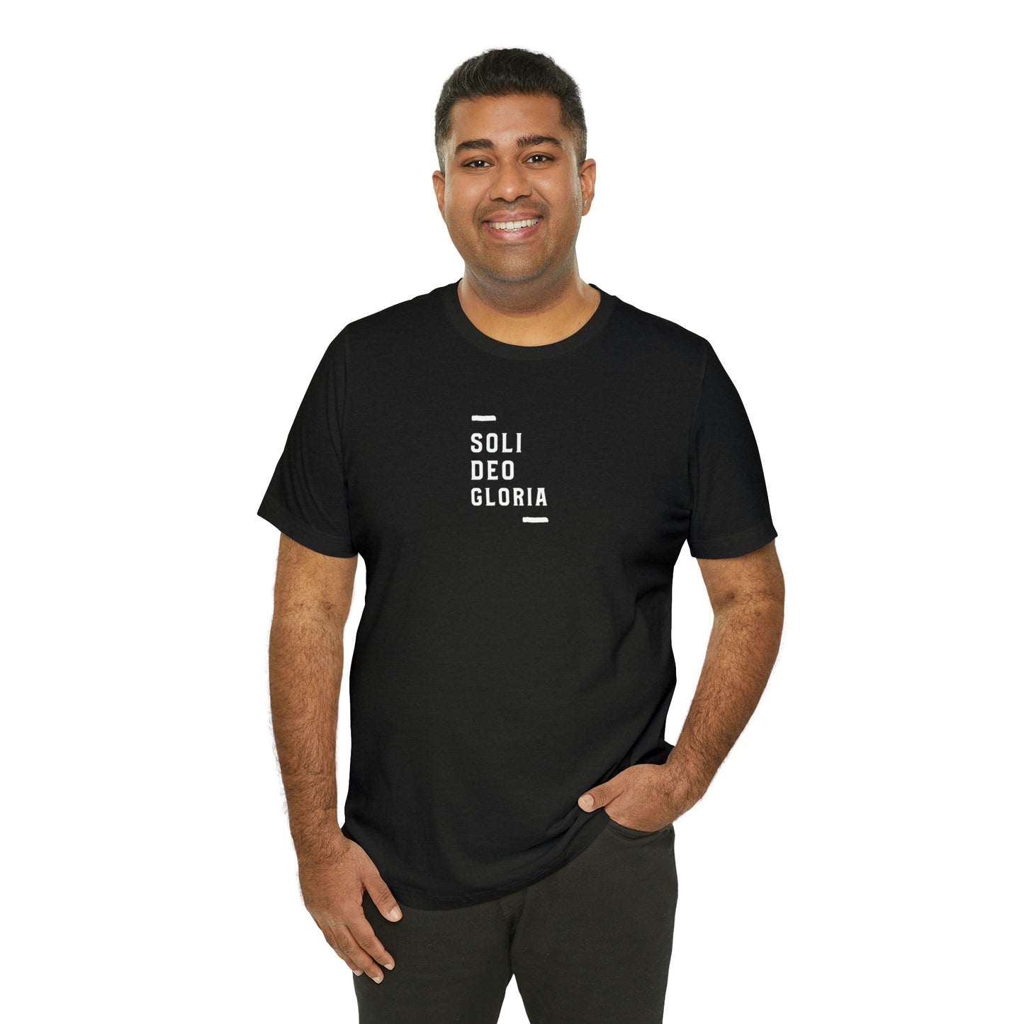 Soli Deo Gloria Simple Classical Unisex Jersey Short Sleeve Tee