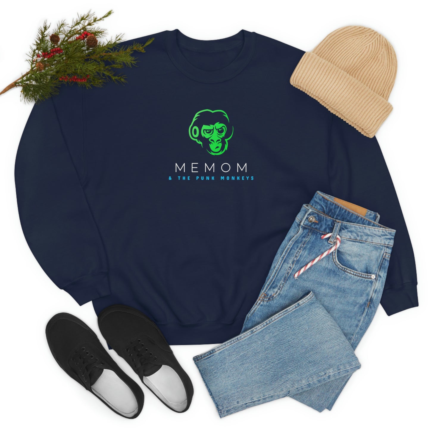 Memom and the Punk Monkeys Unisex Heavy Blend™ Crewneck Sweatshirt