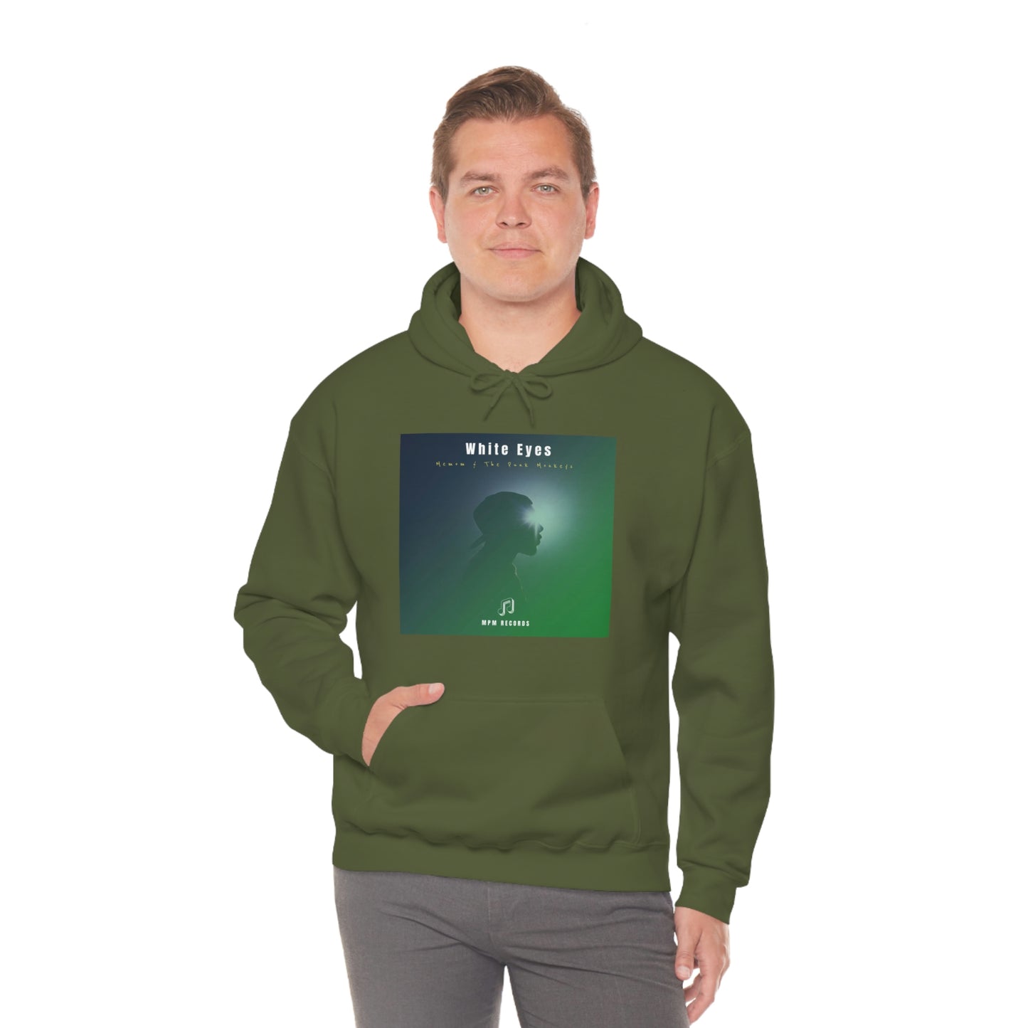 White Eyes Unisex Heavy Blend™ Hooded Sweatshirt