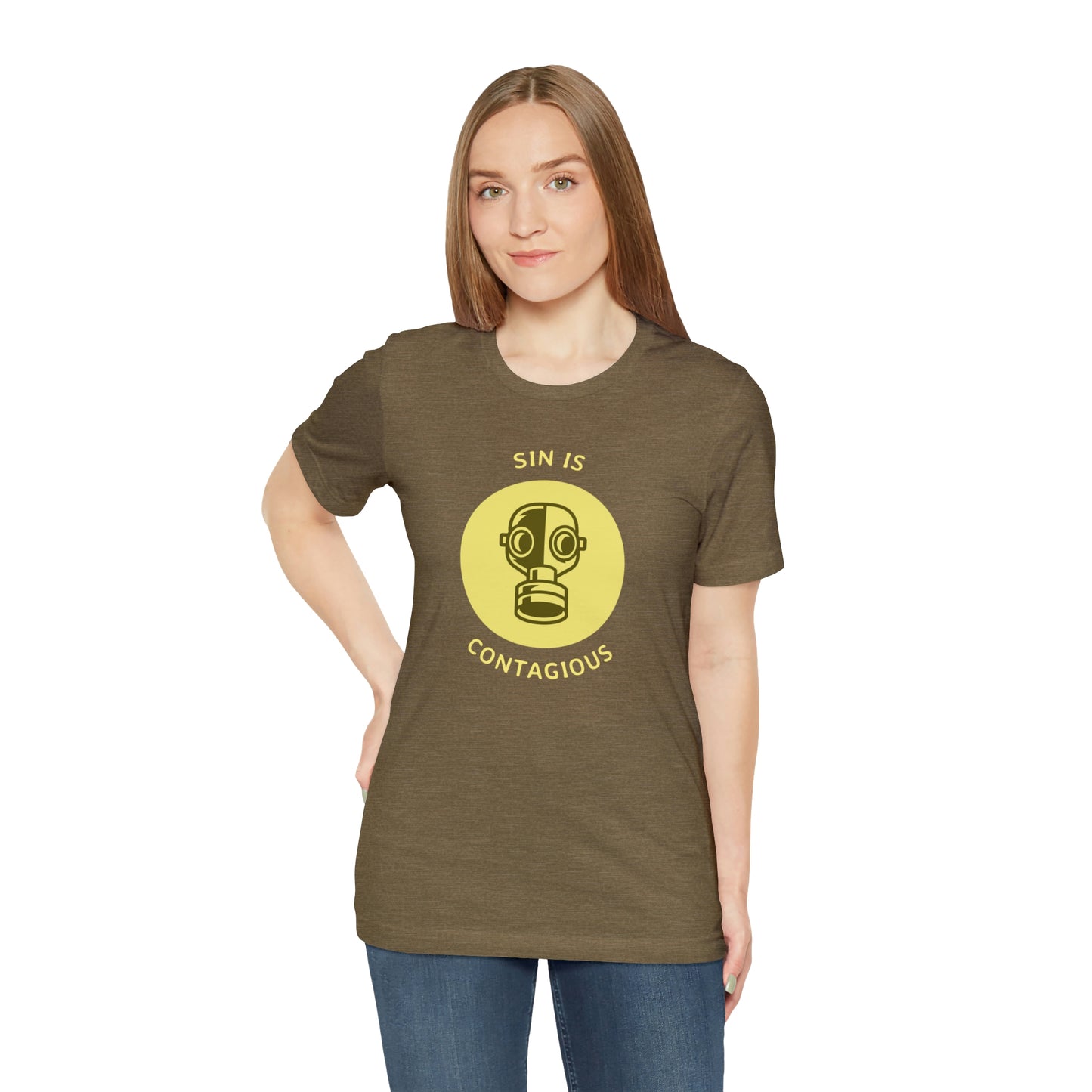 Sin is Contagious Unisex Jersey Short Sleeve Tee