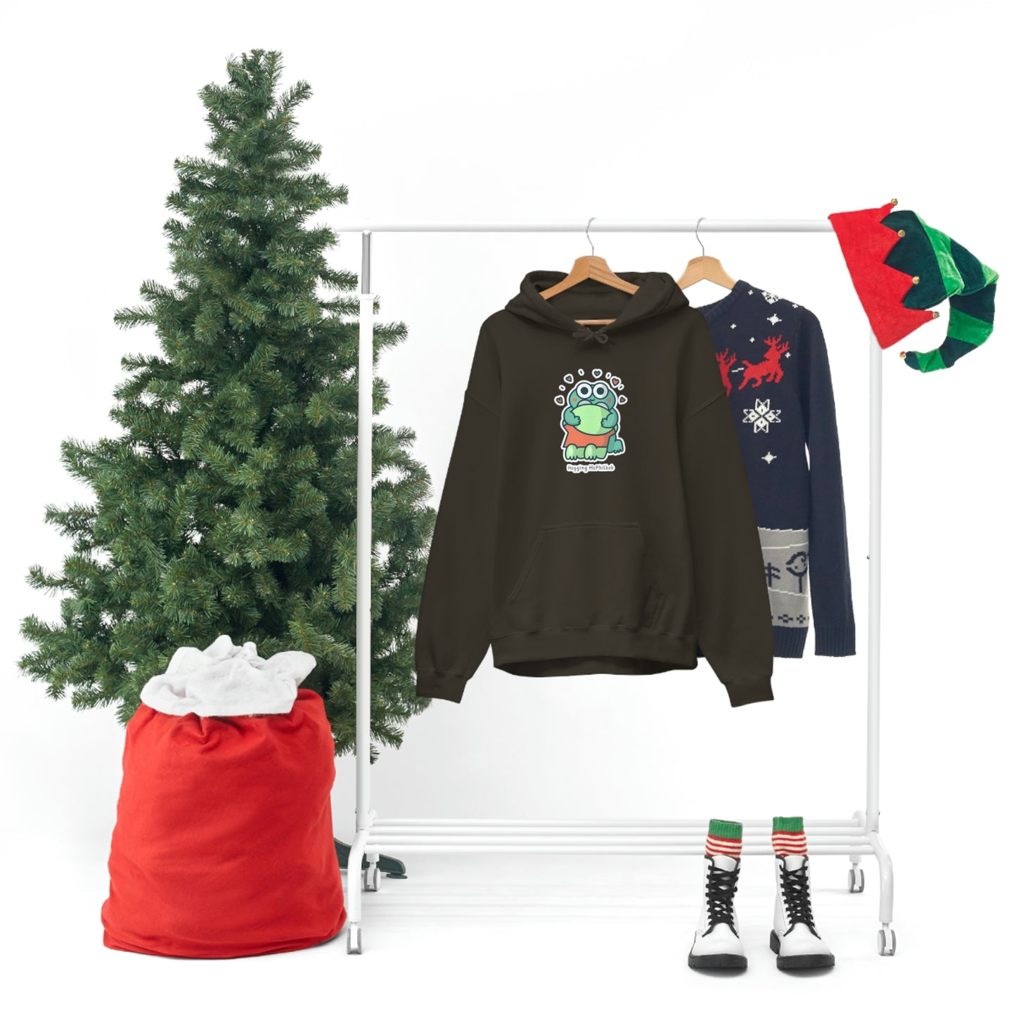 Hugging McPhilbob Unisex Heavy Blend™ Hooded Sweatshirt