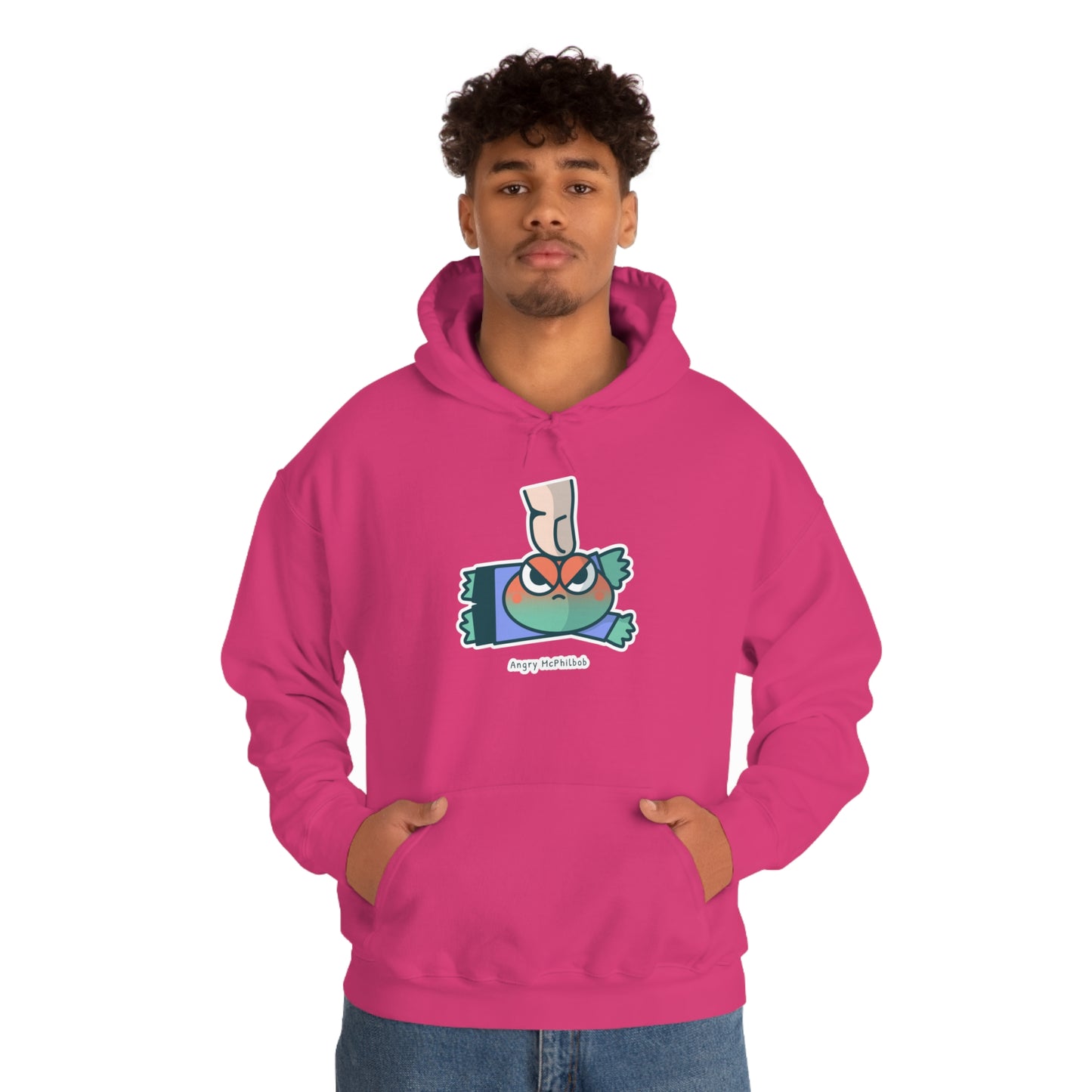 Angry McPhilbob Unisex Heavy Blend™ Hooded Sweatshirt
