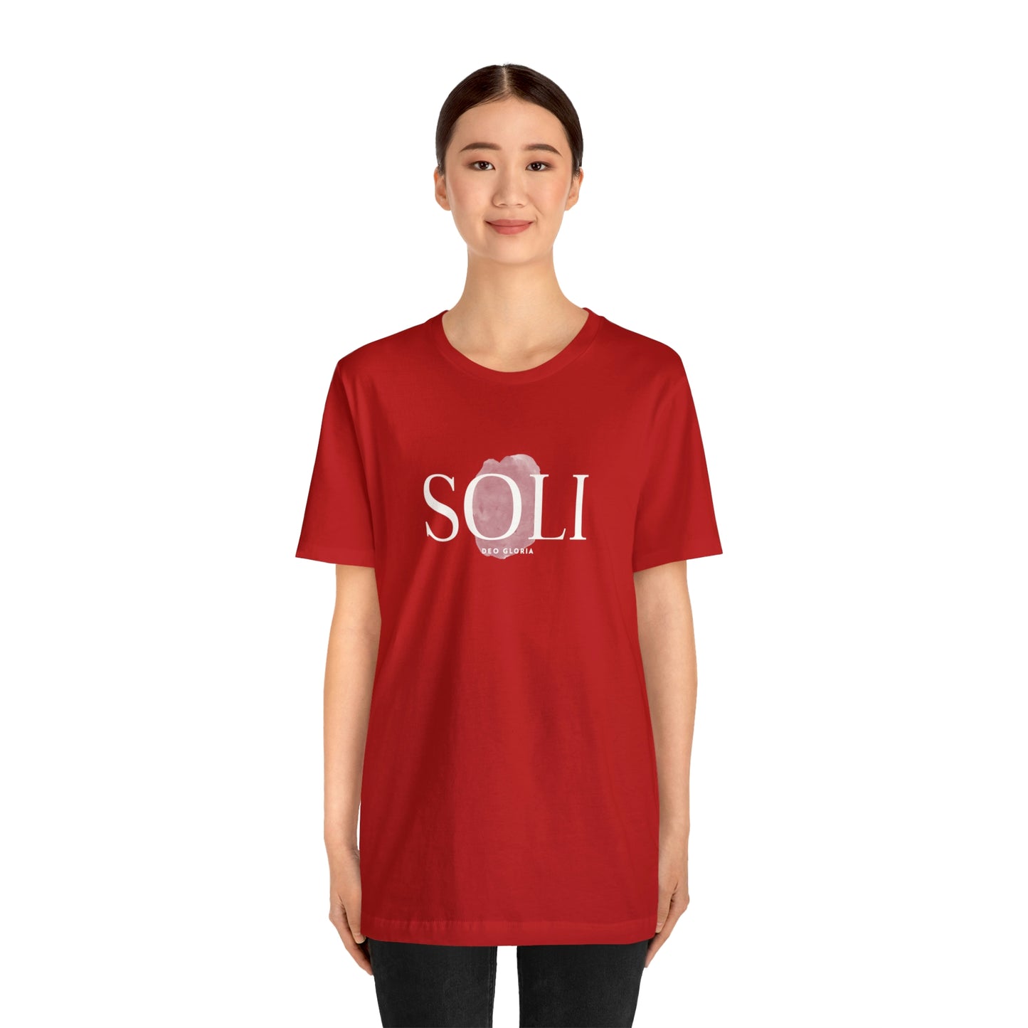 Soli Deo Gloria Paintbrush Unisex Jersey Short Sleeve Tee