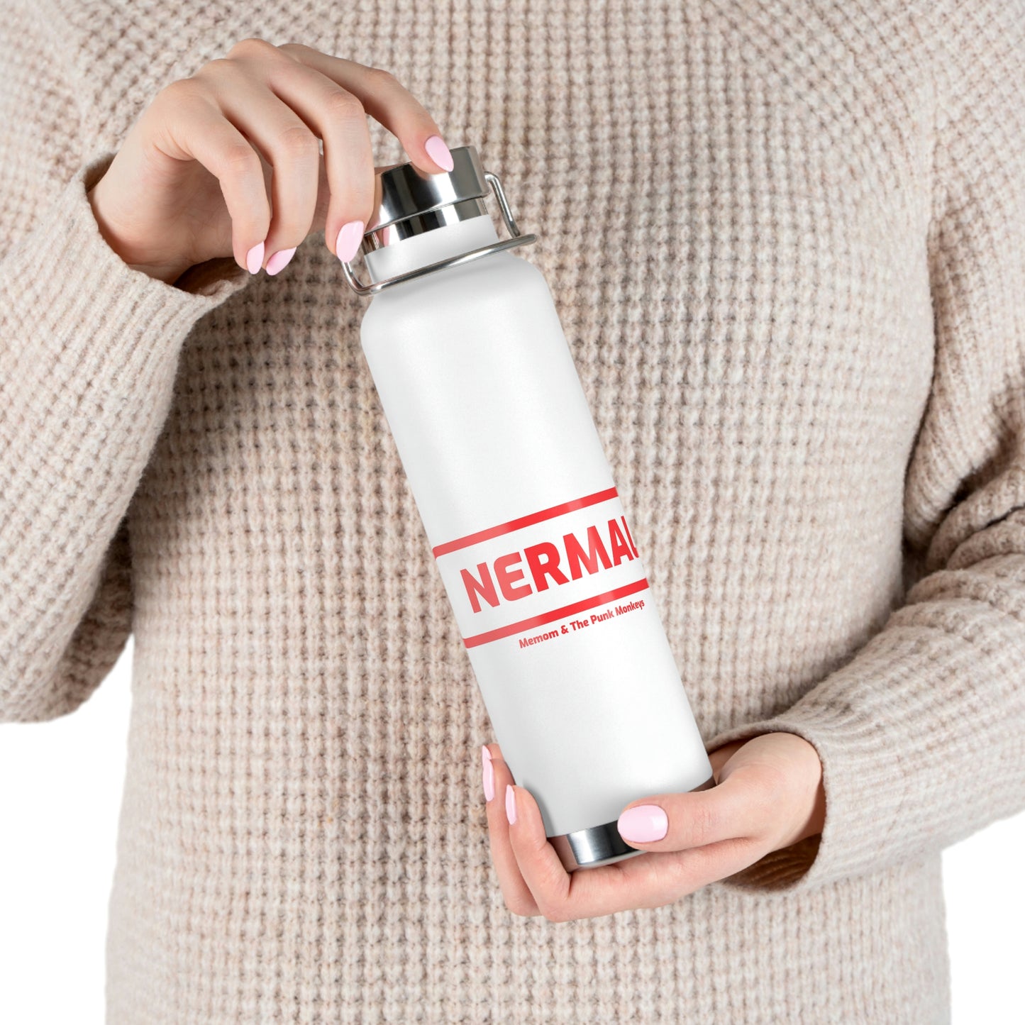 Nermal Copper Vacuum Insulated Bottle, 22oz