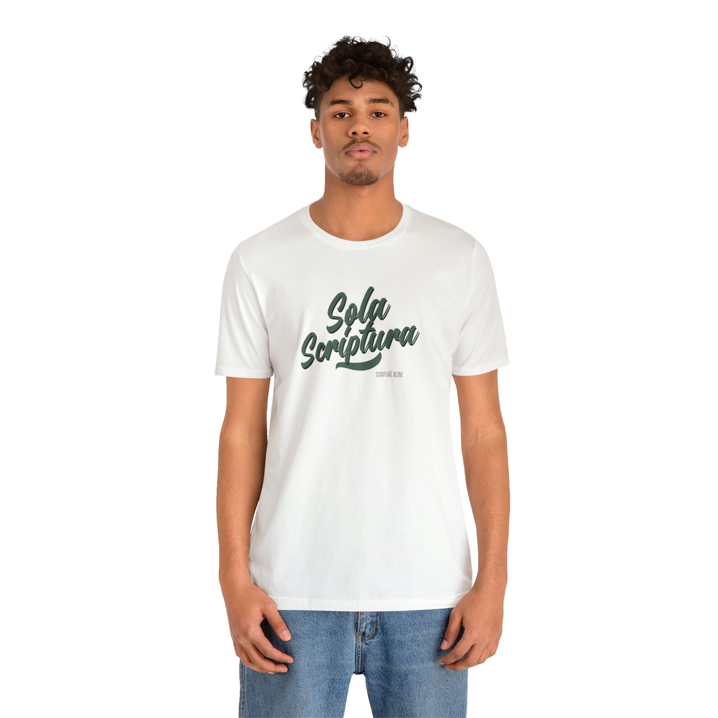 Sola Scriptura Unisex Jersey Short Sleeve Tee