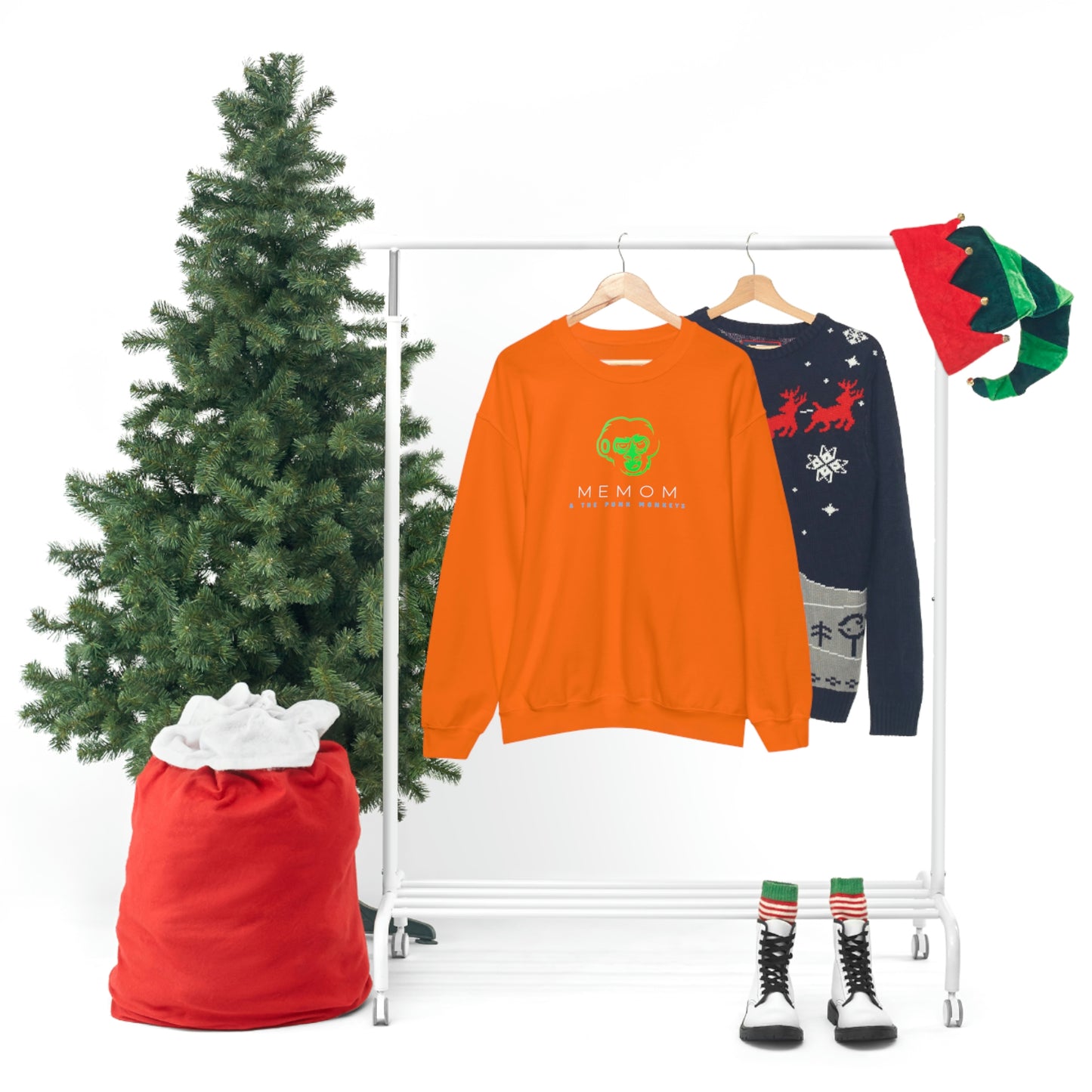 Memom and the Punk Monkeys Unisex Heavy Blend™ Crewneck Sweatshirt